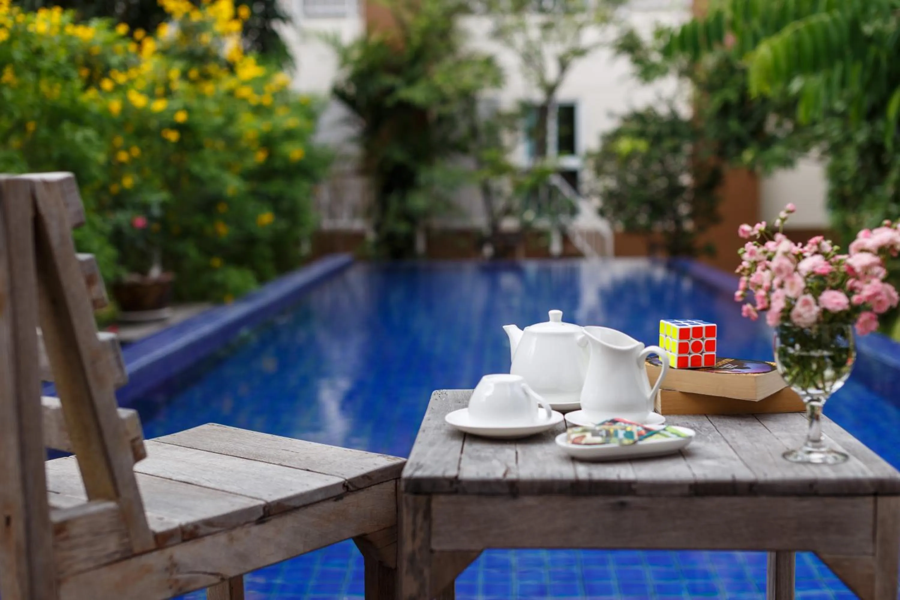 Pool view in U Tiny Boutique Hotel Suvarnabhumi Bangkok - SHA Plus