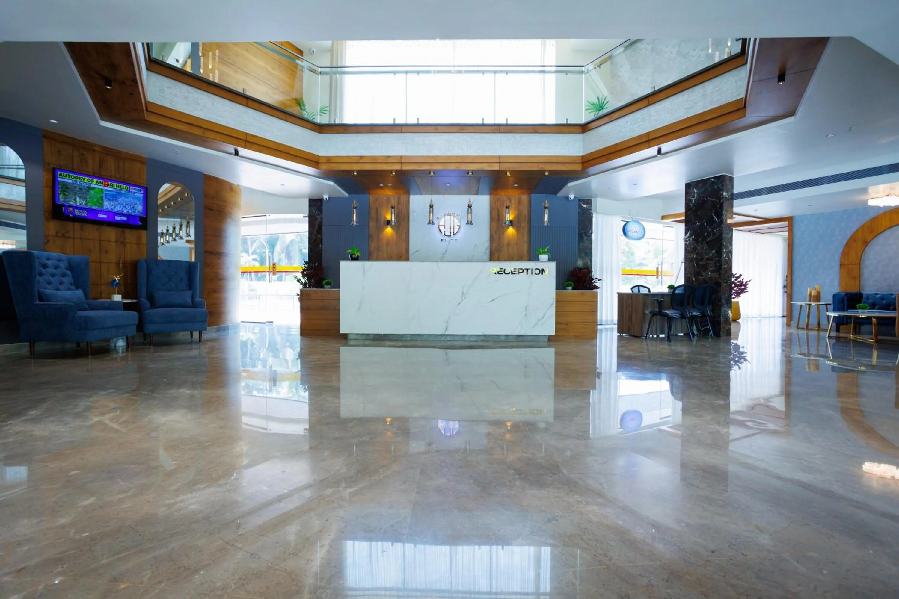 Lobby or reception in AJ GRAND ELITE HOTEL