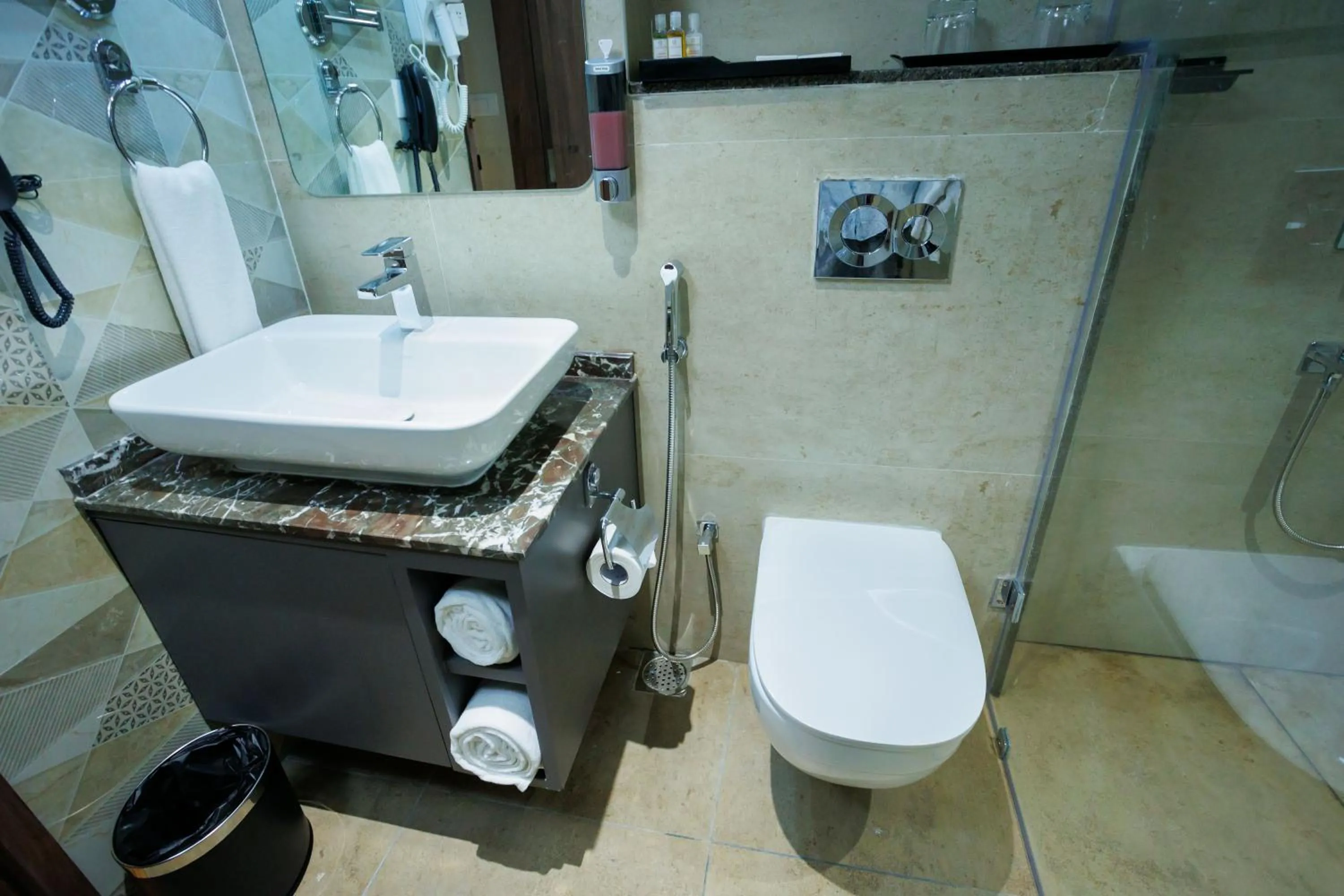 Toilet in AJ GRAND ELITE HOTEL