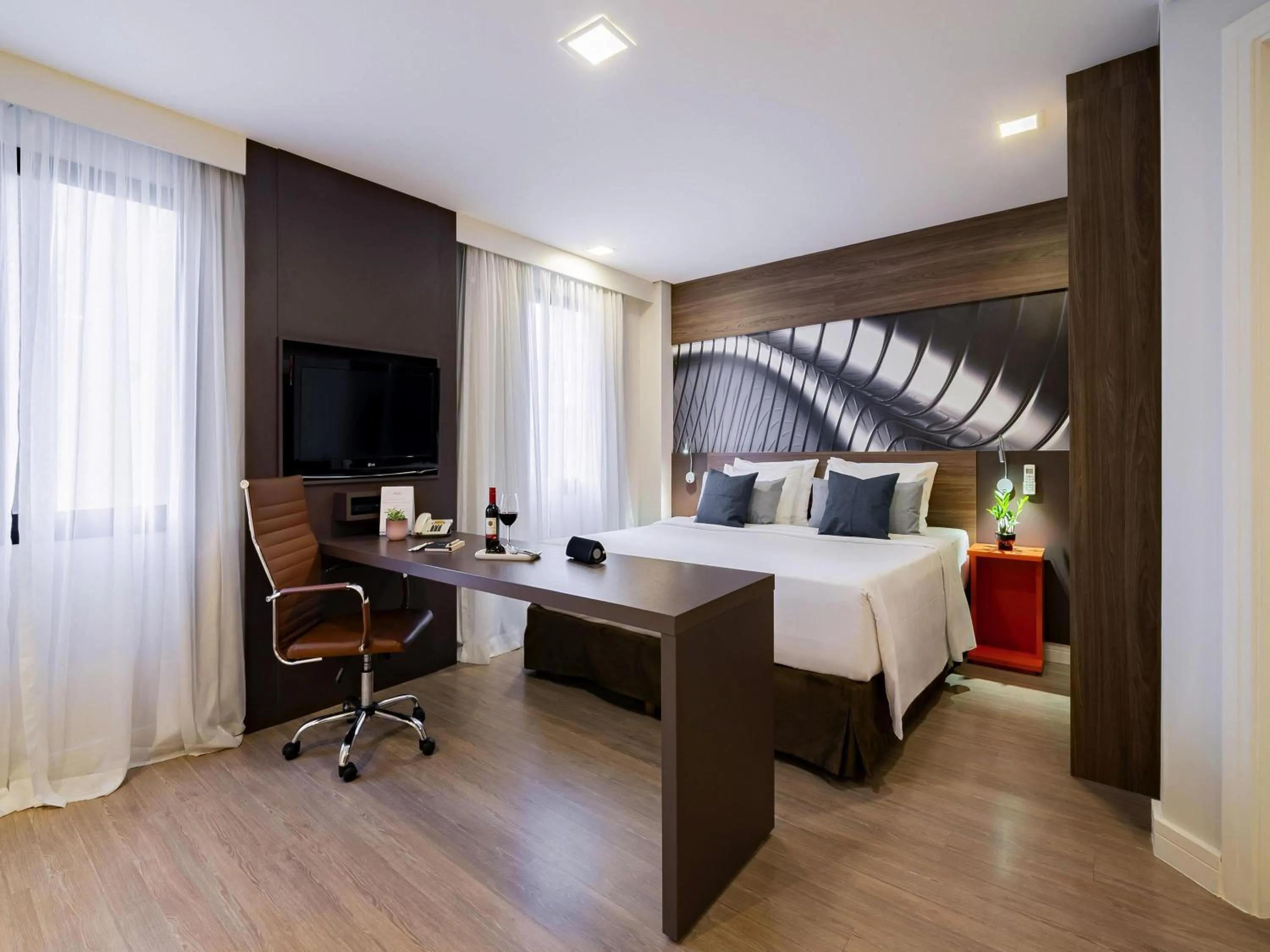 Bedroom, Bed in Mercure Sao Paulo Moema Times Square