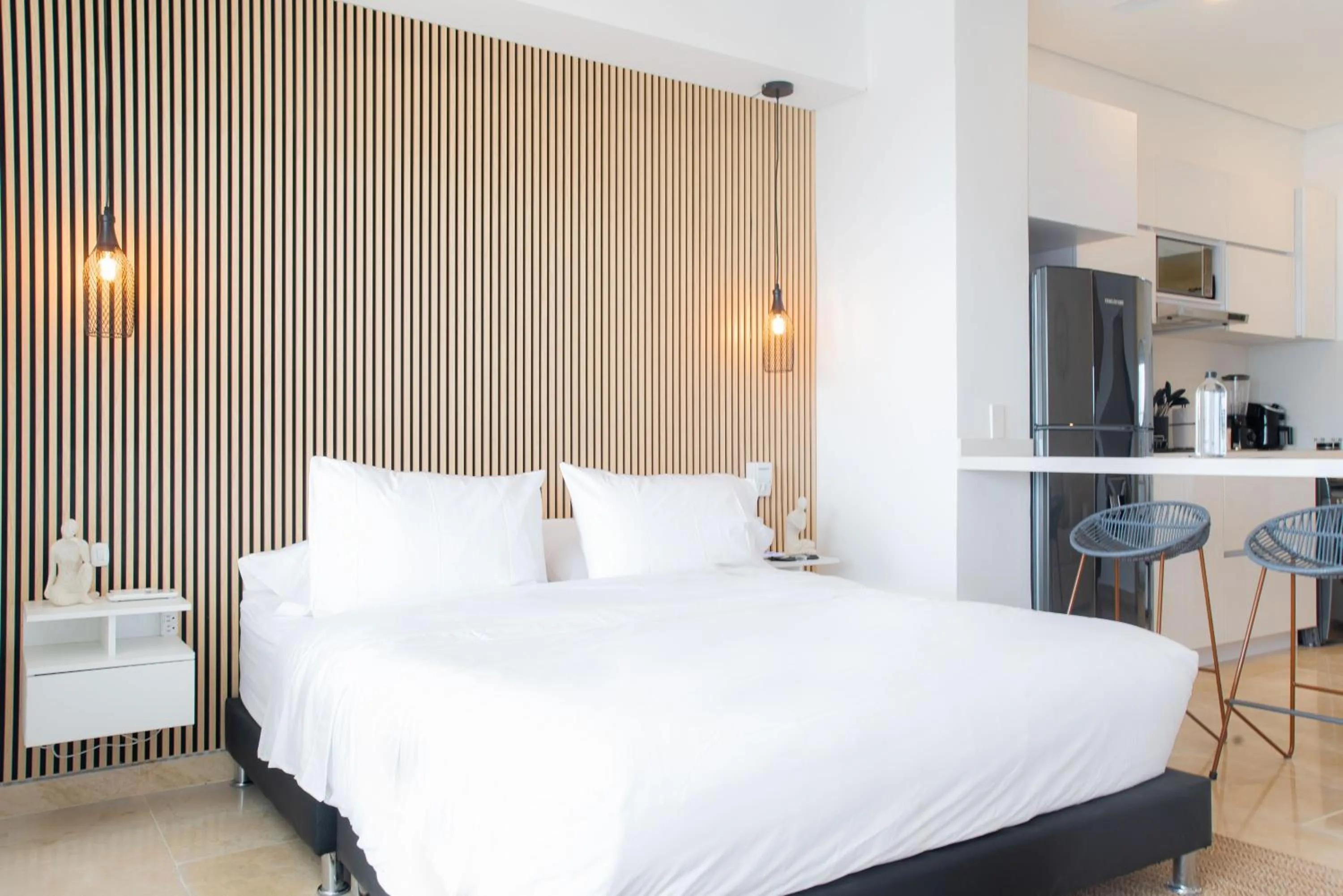 Bedroom, Bed in Wynwood Cartagena Beach