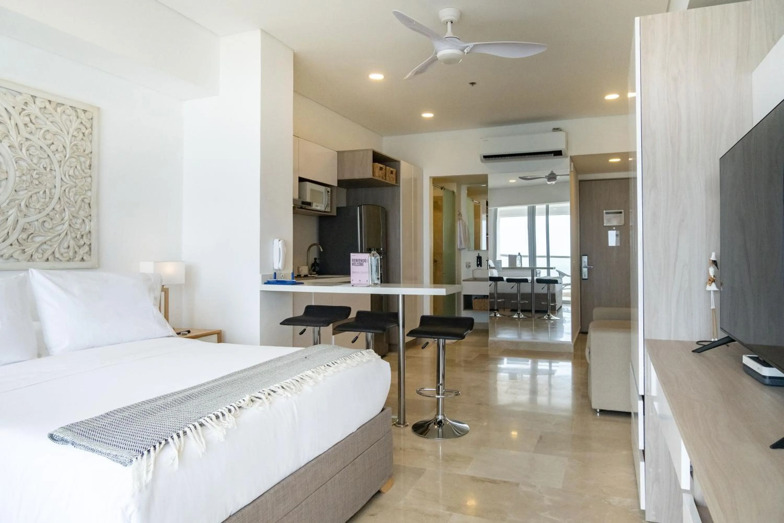 Bedroom, Bed in Wynwood Cartagena Beach