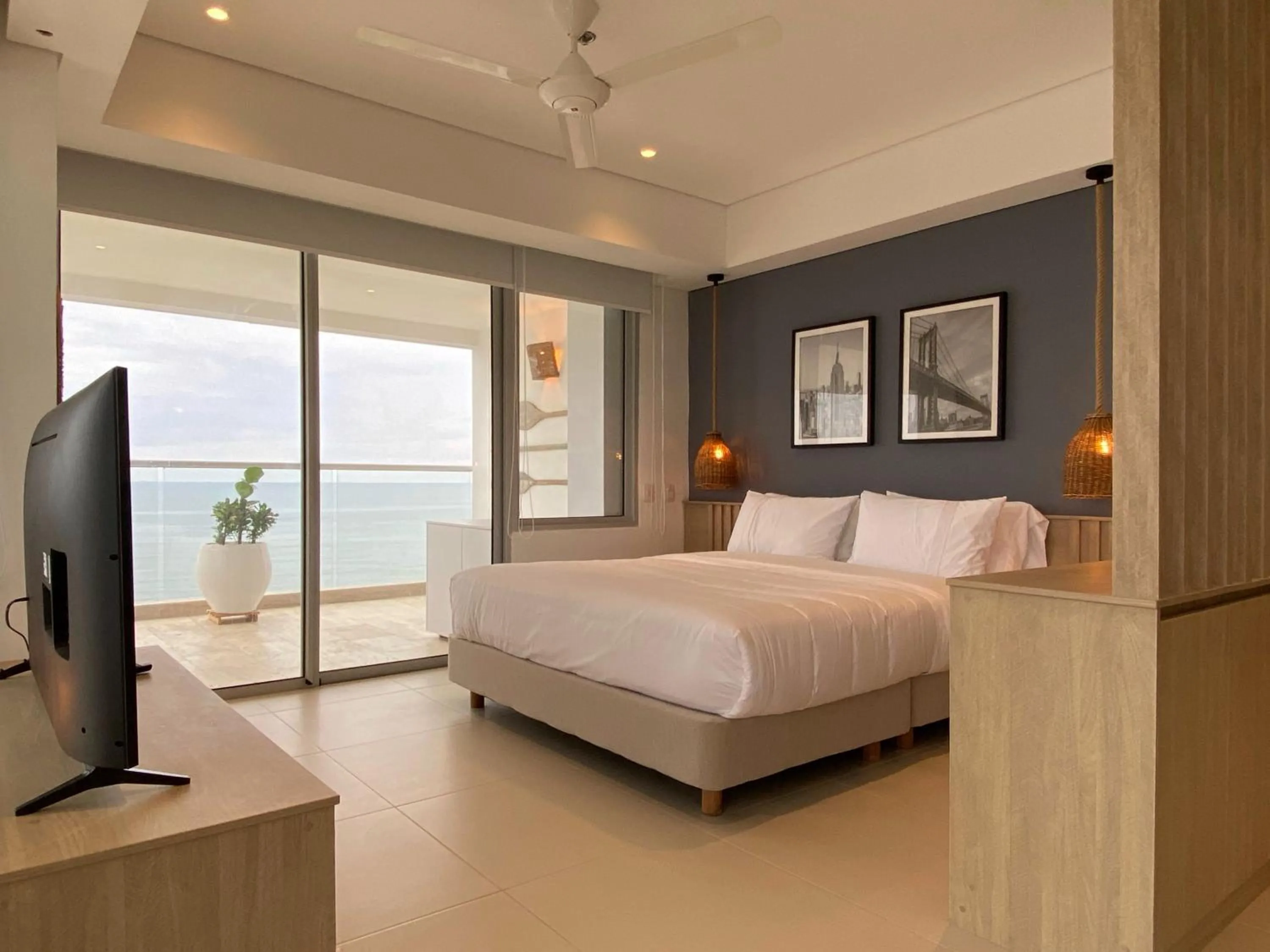 Bedroom, Bed in Wynwood Cartagena Beach