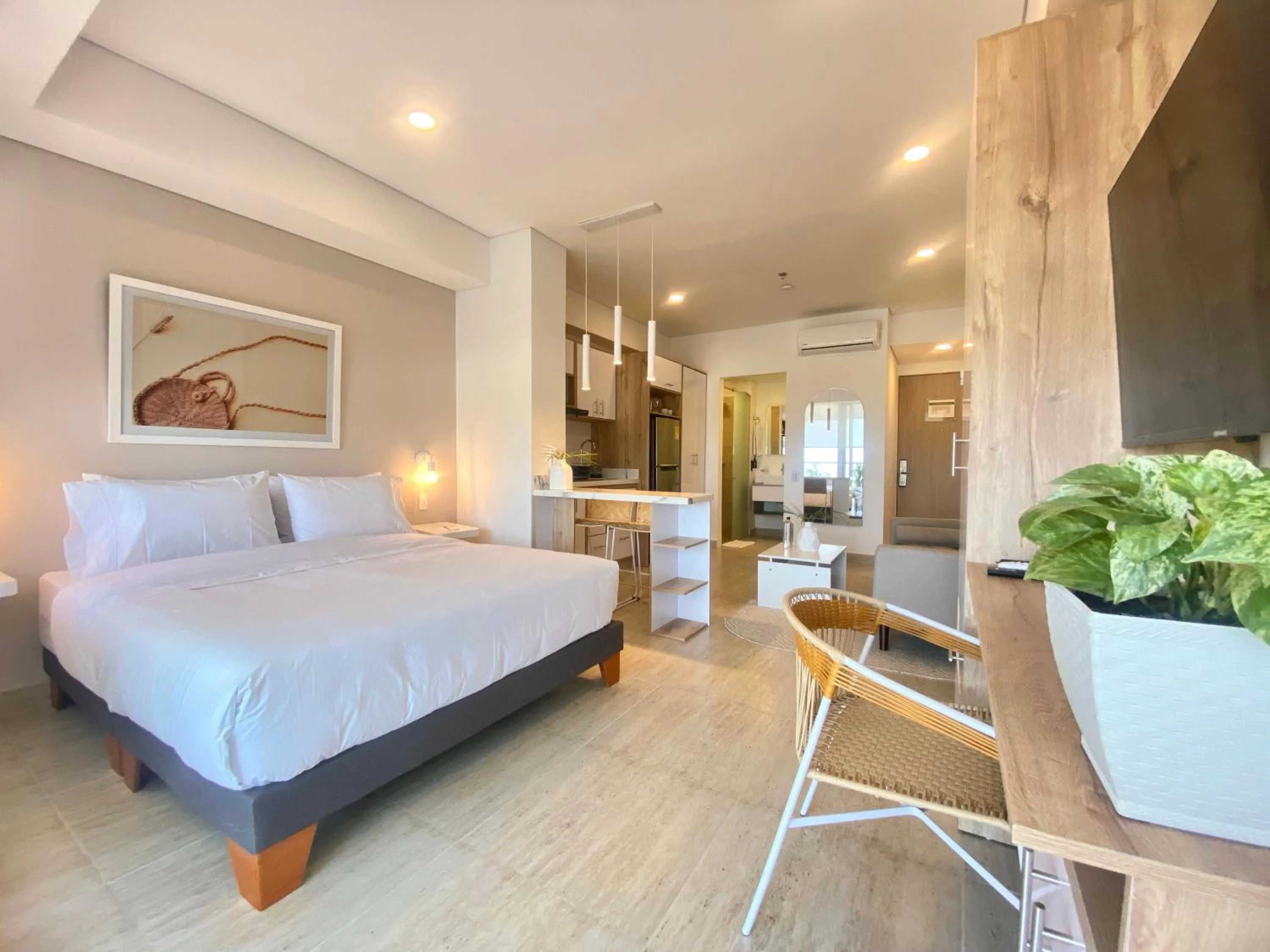 Bedroom, Bed in Wynwood Cartagena Beach