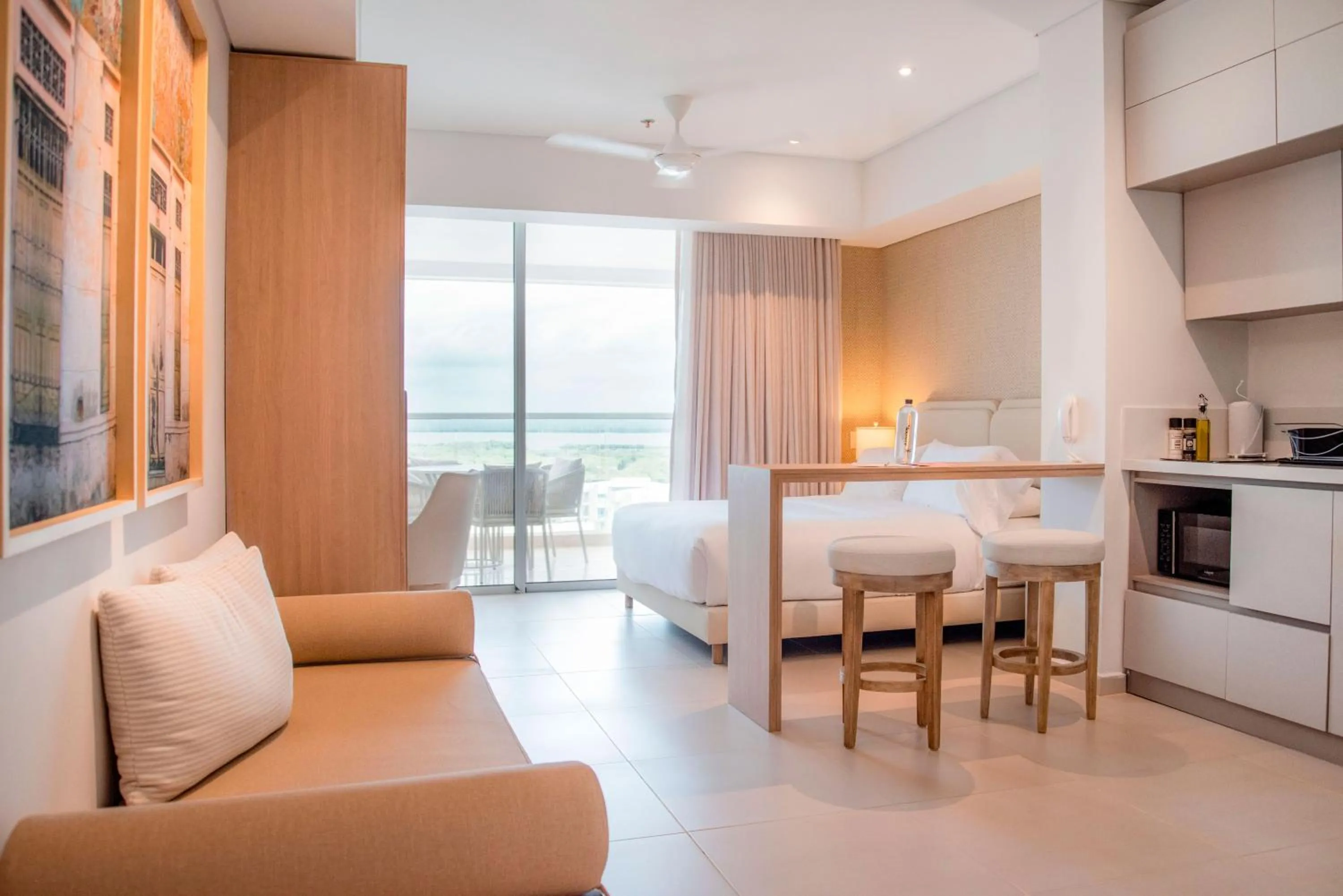 Kitchen or kitchenette in Wynwood Cartagena Beach