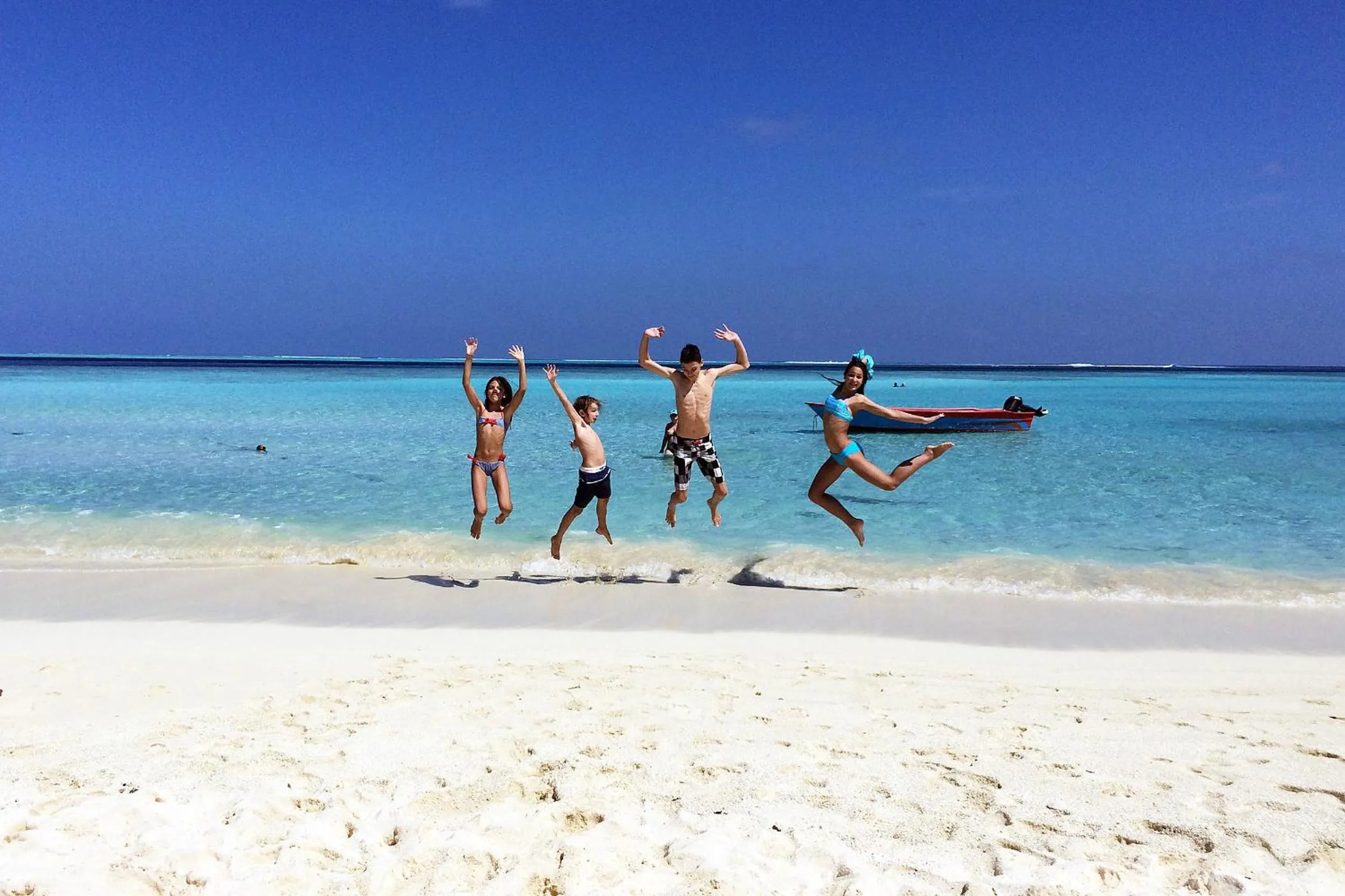 People in Tropic Tree Maldives