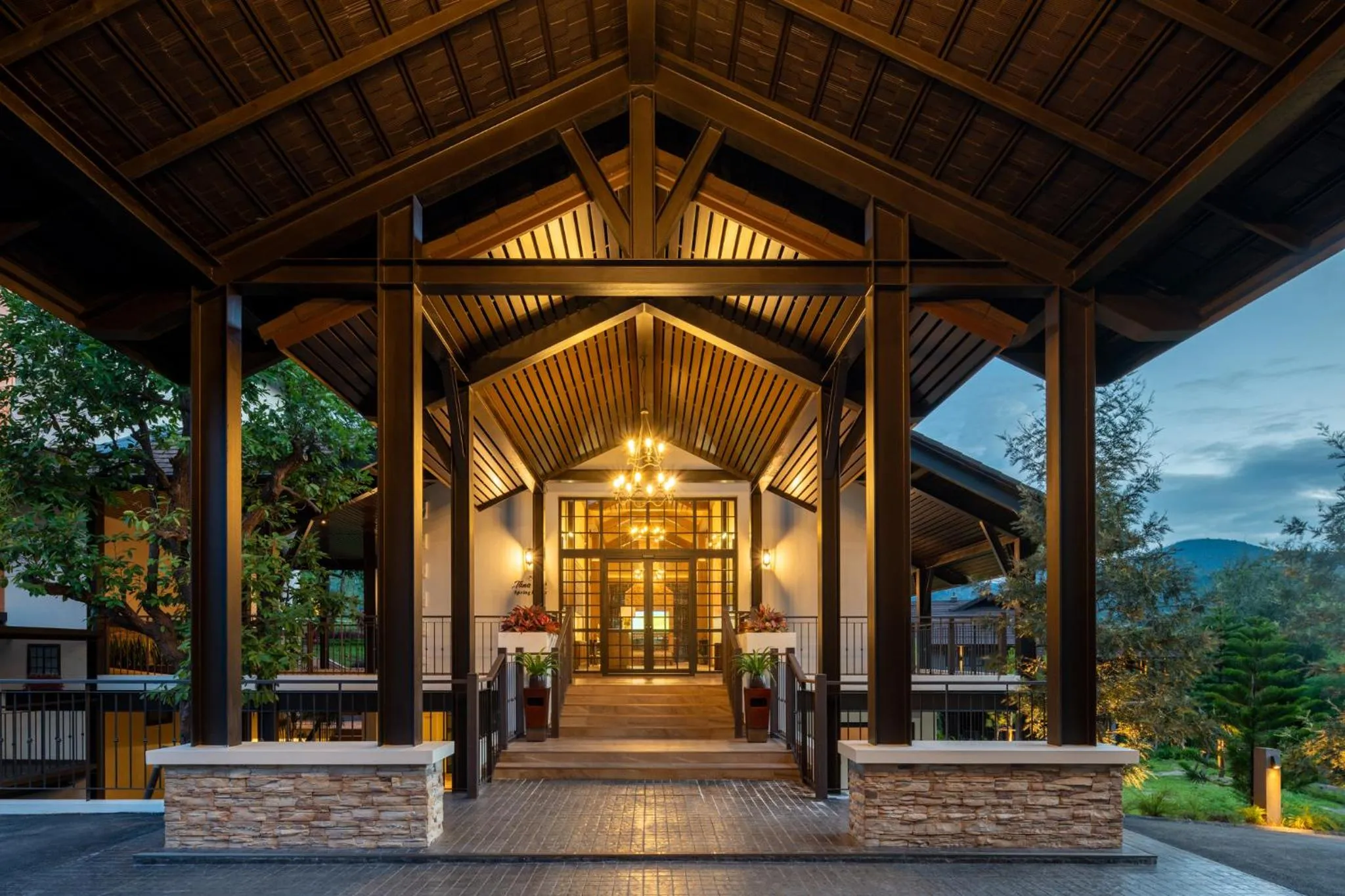 Facade/entrance in Tana Spring Resort Mae Chan