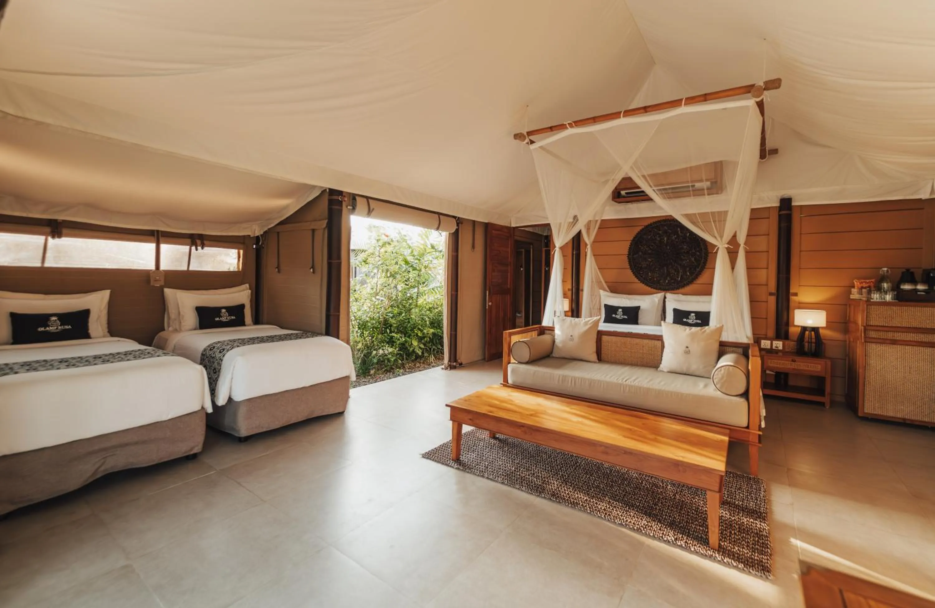 Bedroom, Bed in Glamp Nusa