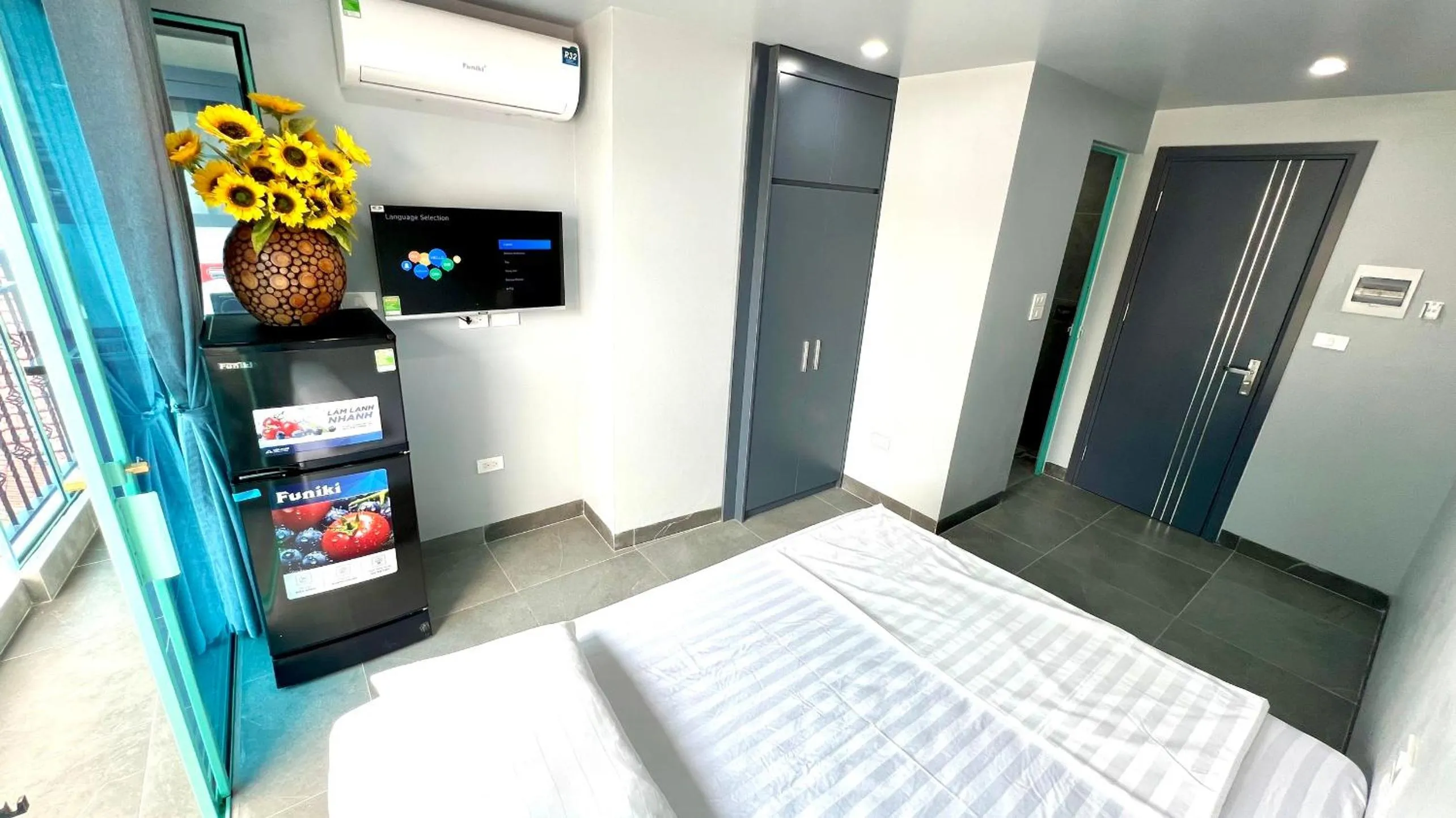 Bed in Era Apartment Cat Linh