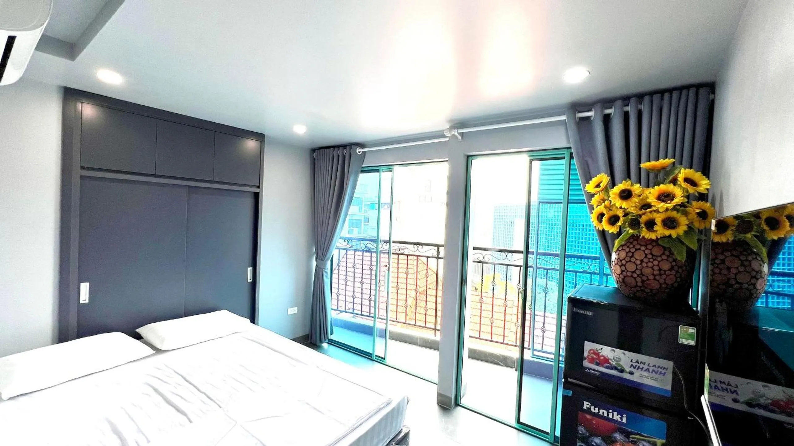 Bed in Era Apartment Cat Linh