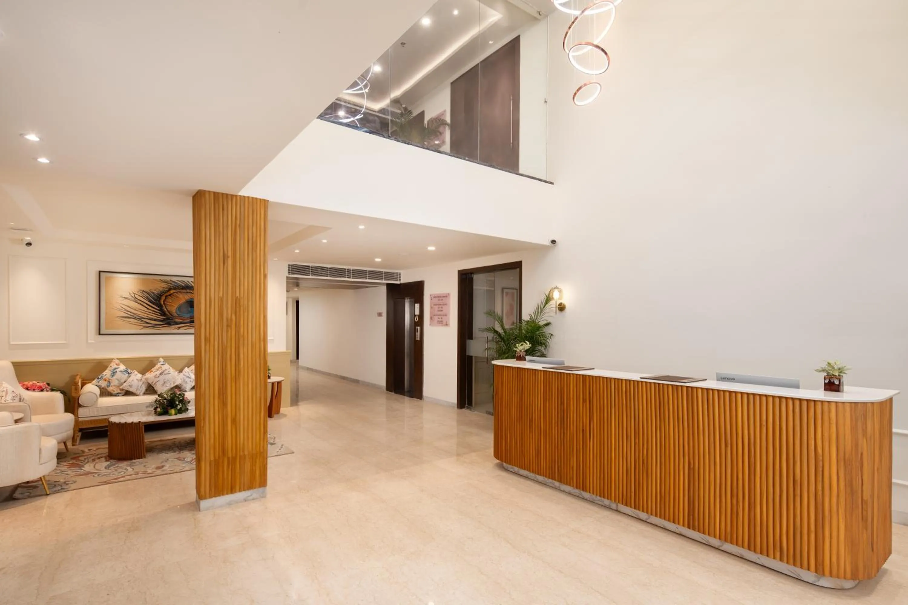 Lobby or reception in Brij Eternity, Vrindavan By Leisure Hotels