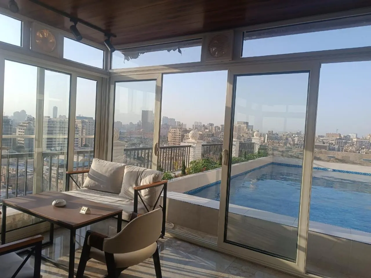 Swimming pool in Mar Charbel Hotel Cairo