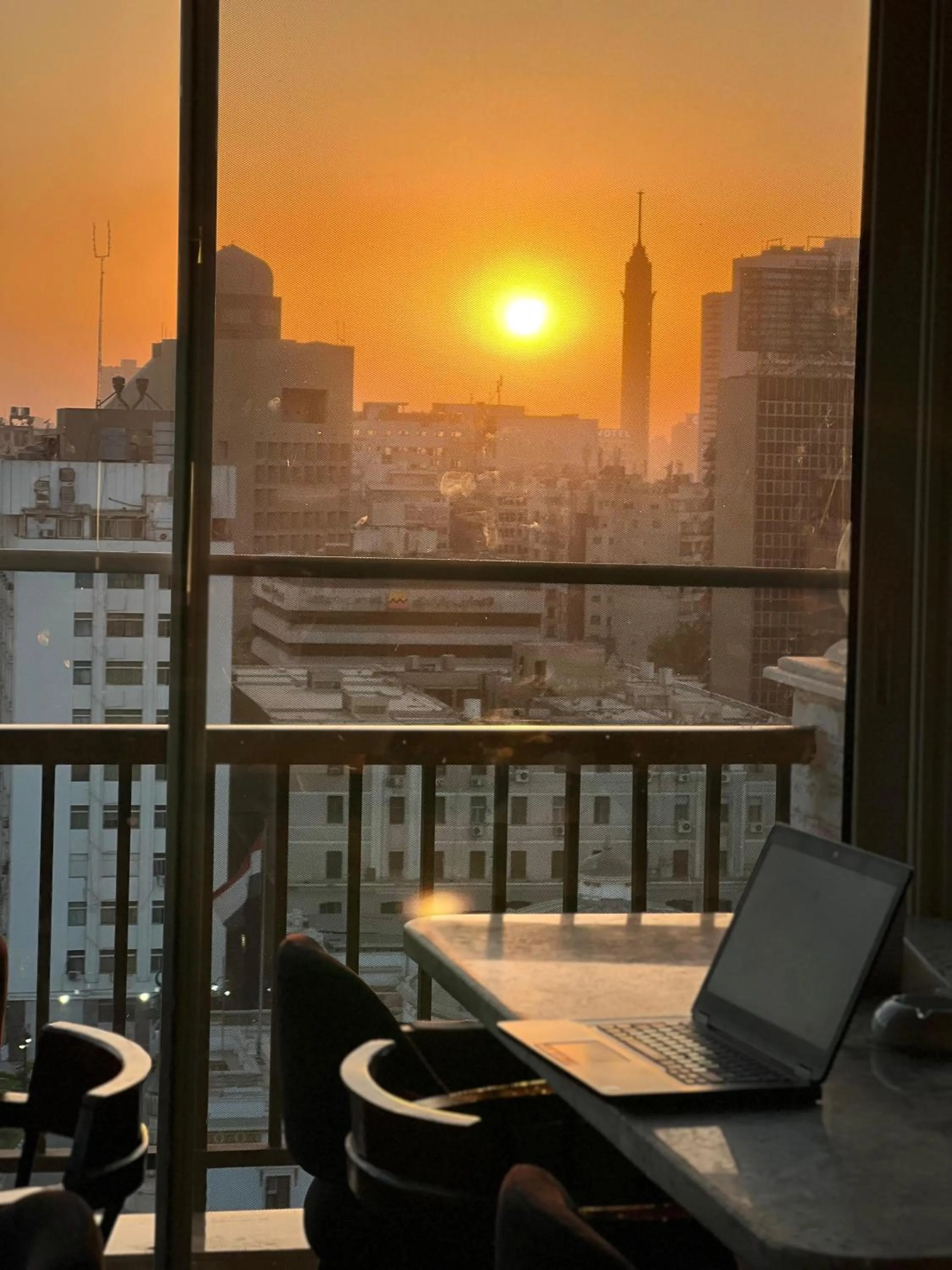 City view in Mar Charbel Hotel Cairo