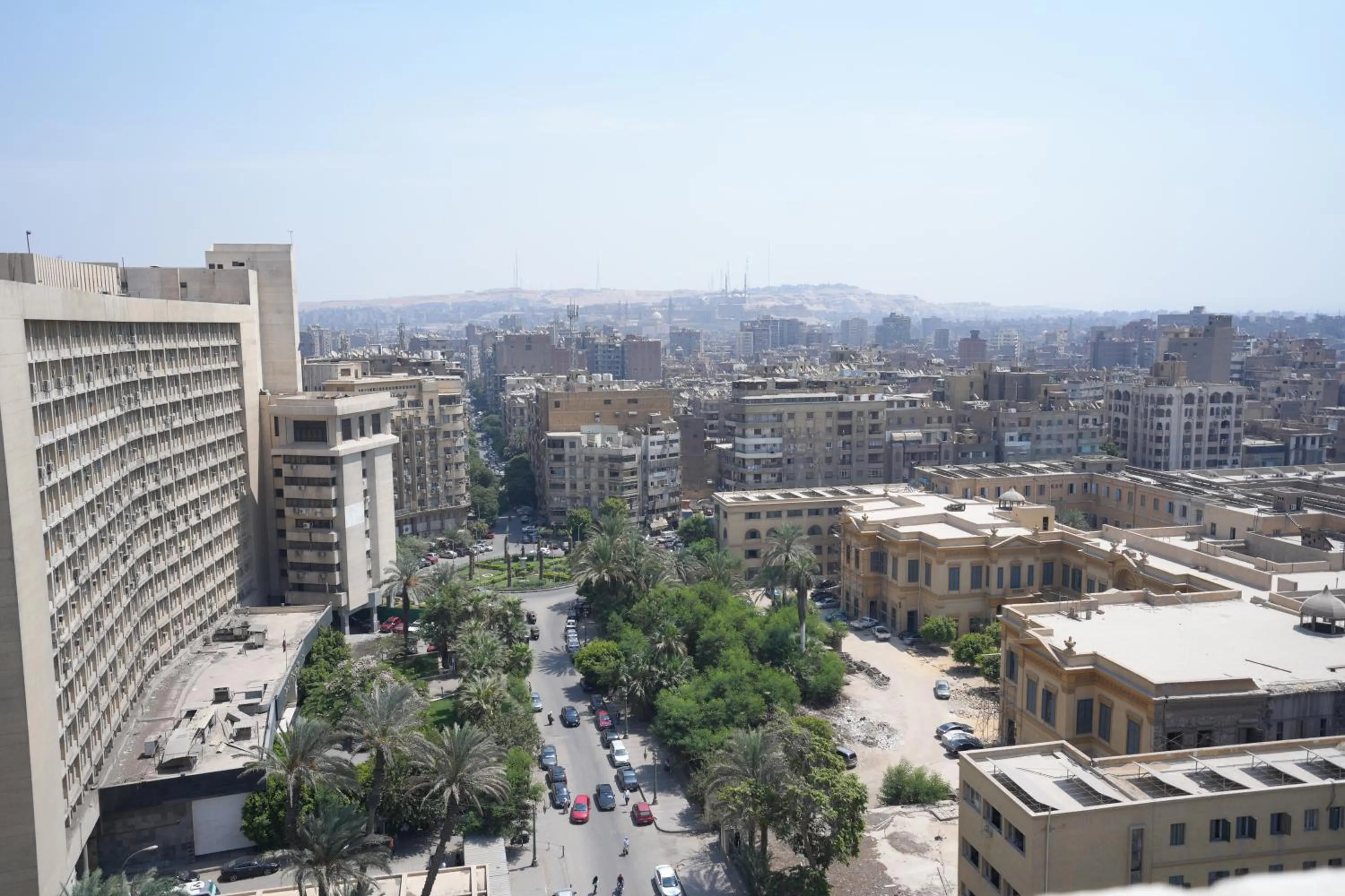 City view in Mar Charbel Hotel Cairo