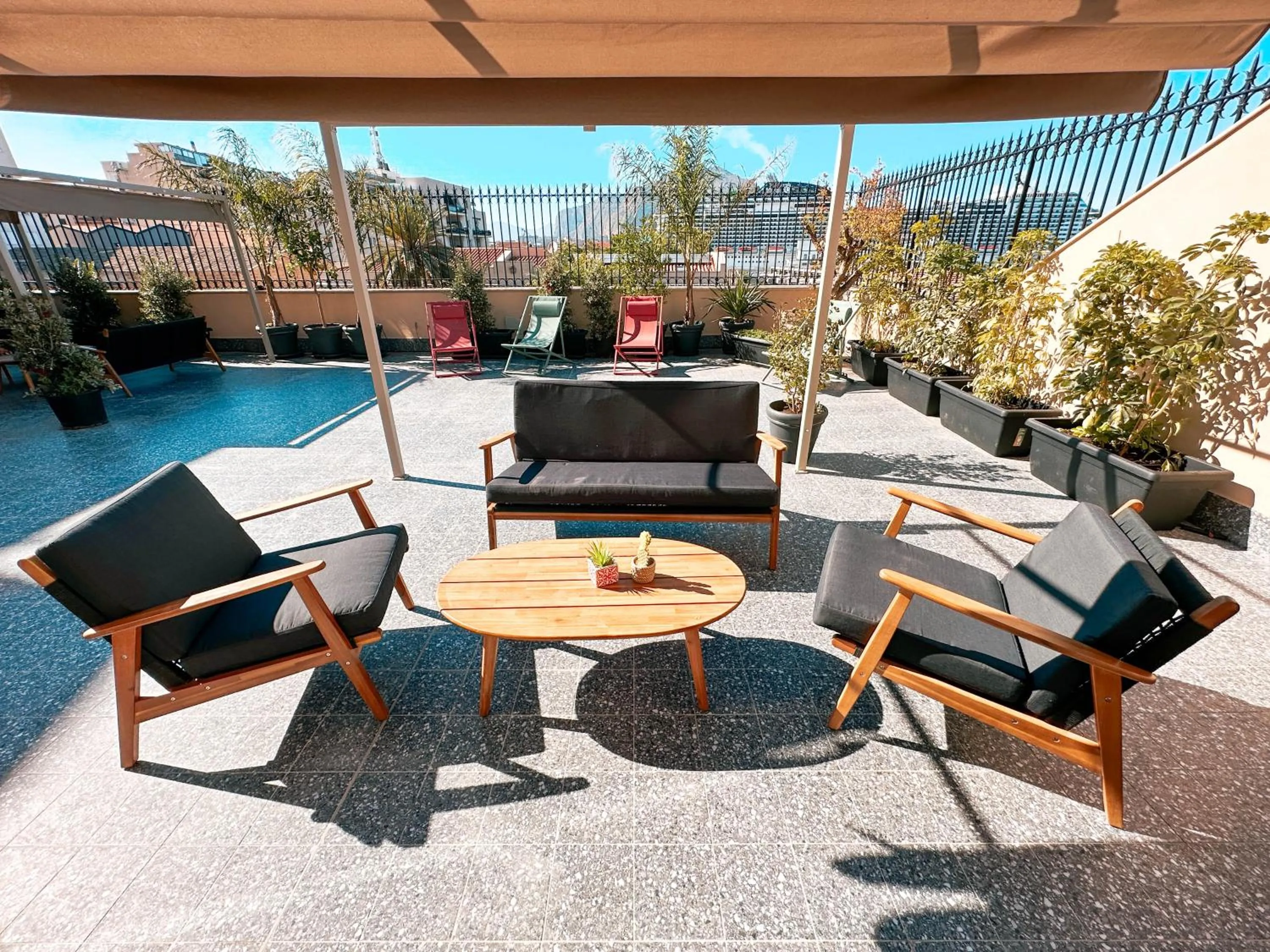 Balcony/Terrace in Ostello Bello Palermo