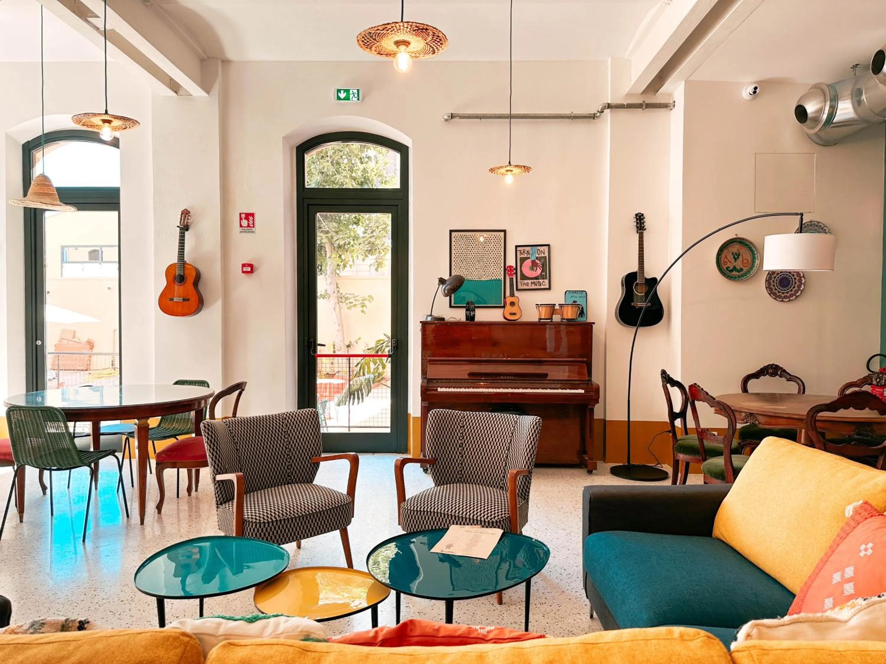 Living room in Ostello Bello Palermo