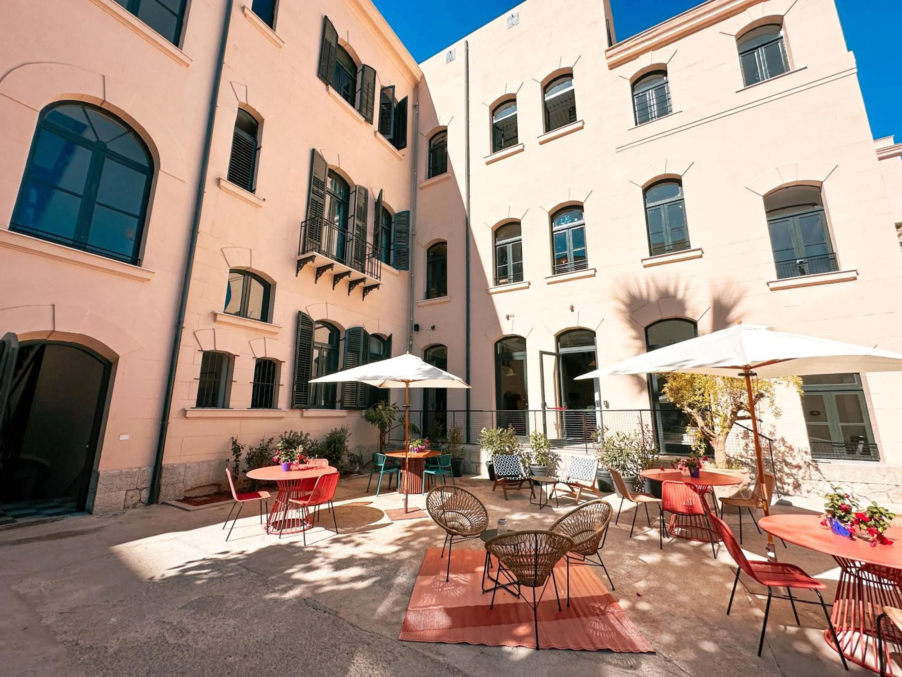 Patio in Ostello Bello Palermo