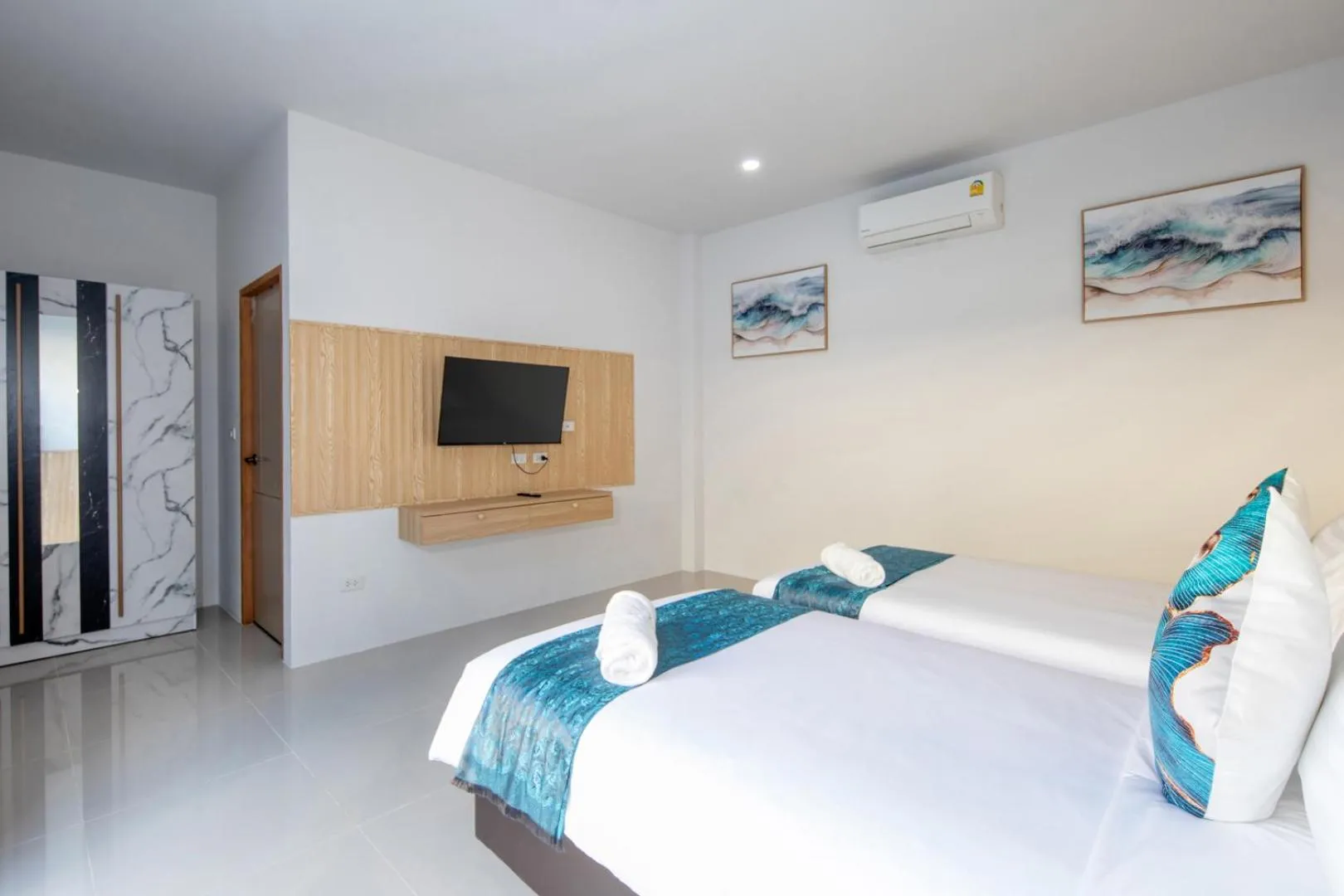 Bed in Sasi Pool Villa Phuket