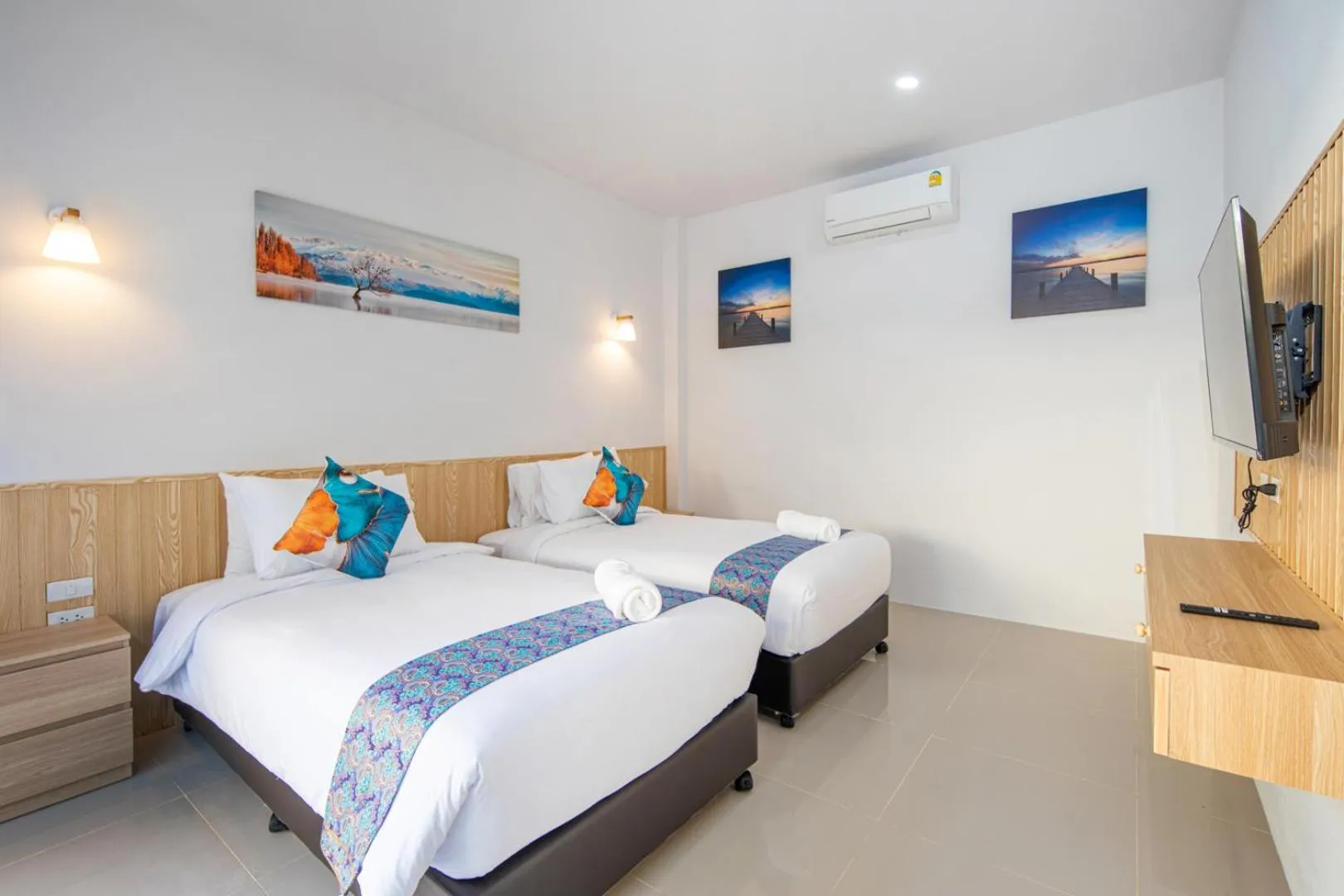 Communal lounge/ TV room, Bed in Sasi Pool Villa Phuket