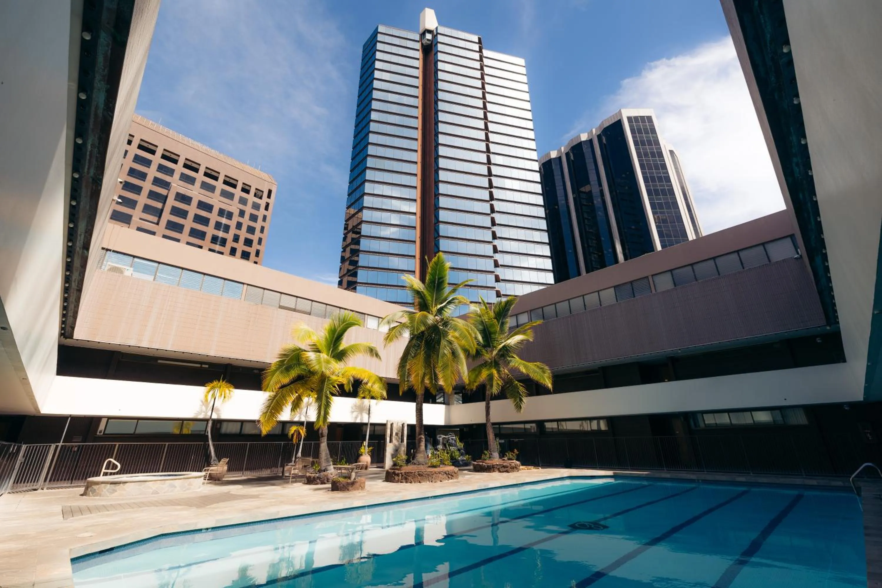 Swimming pool in Bishop Suites at Executive Centre