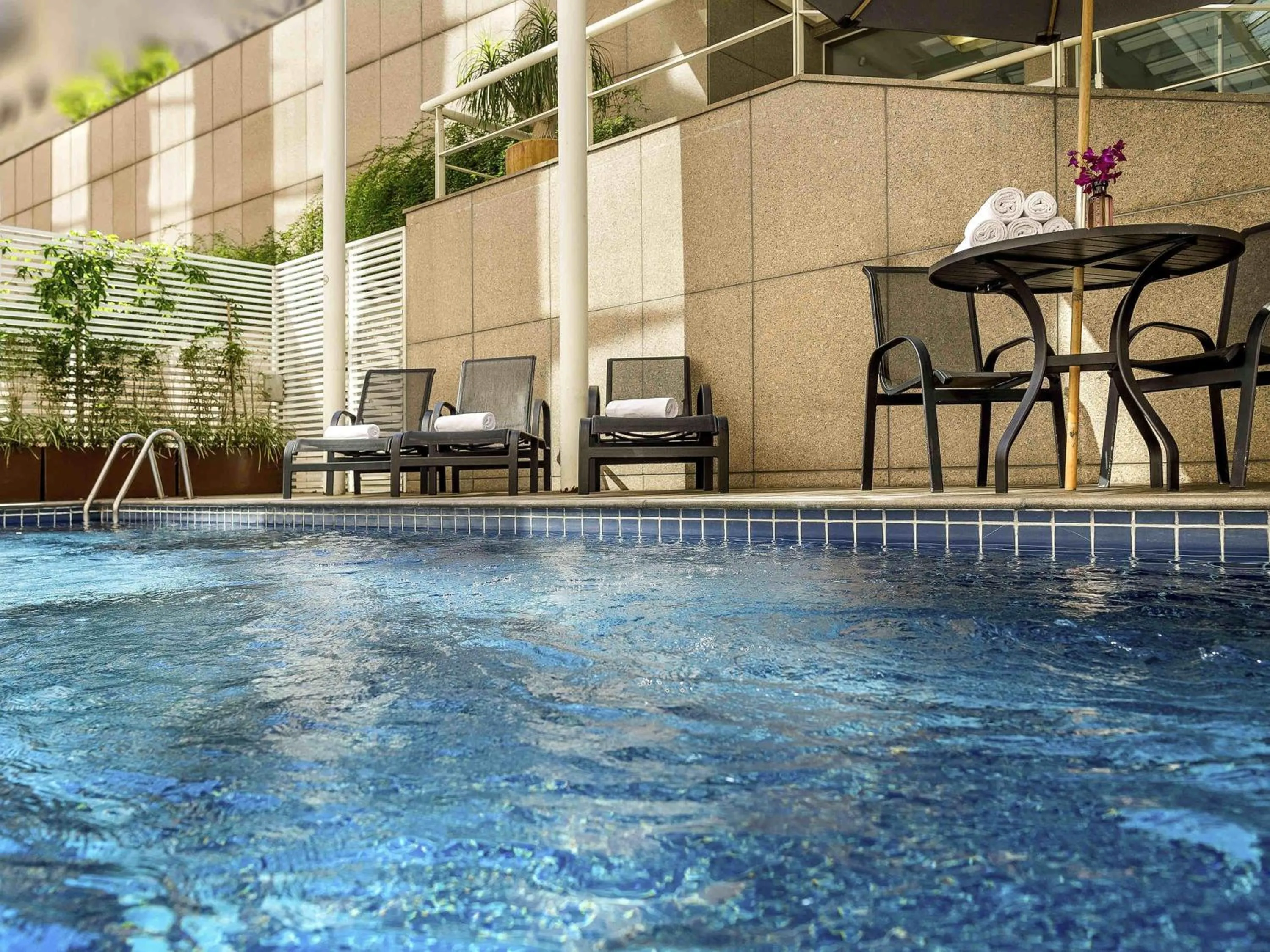 Pool view in Pullman Sao Paulo Ibirapuera