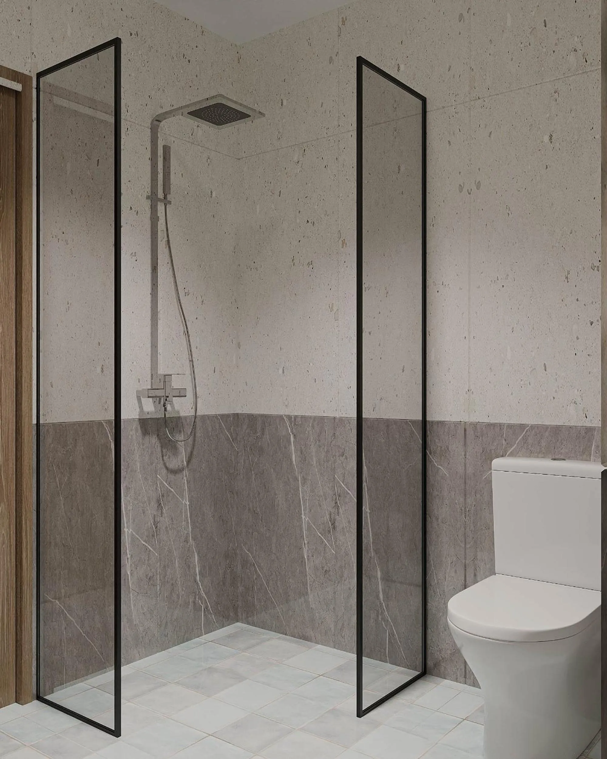 Shower in The Urban Westlake Apartment