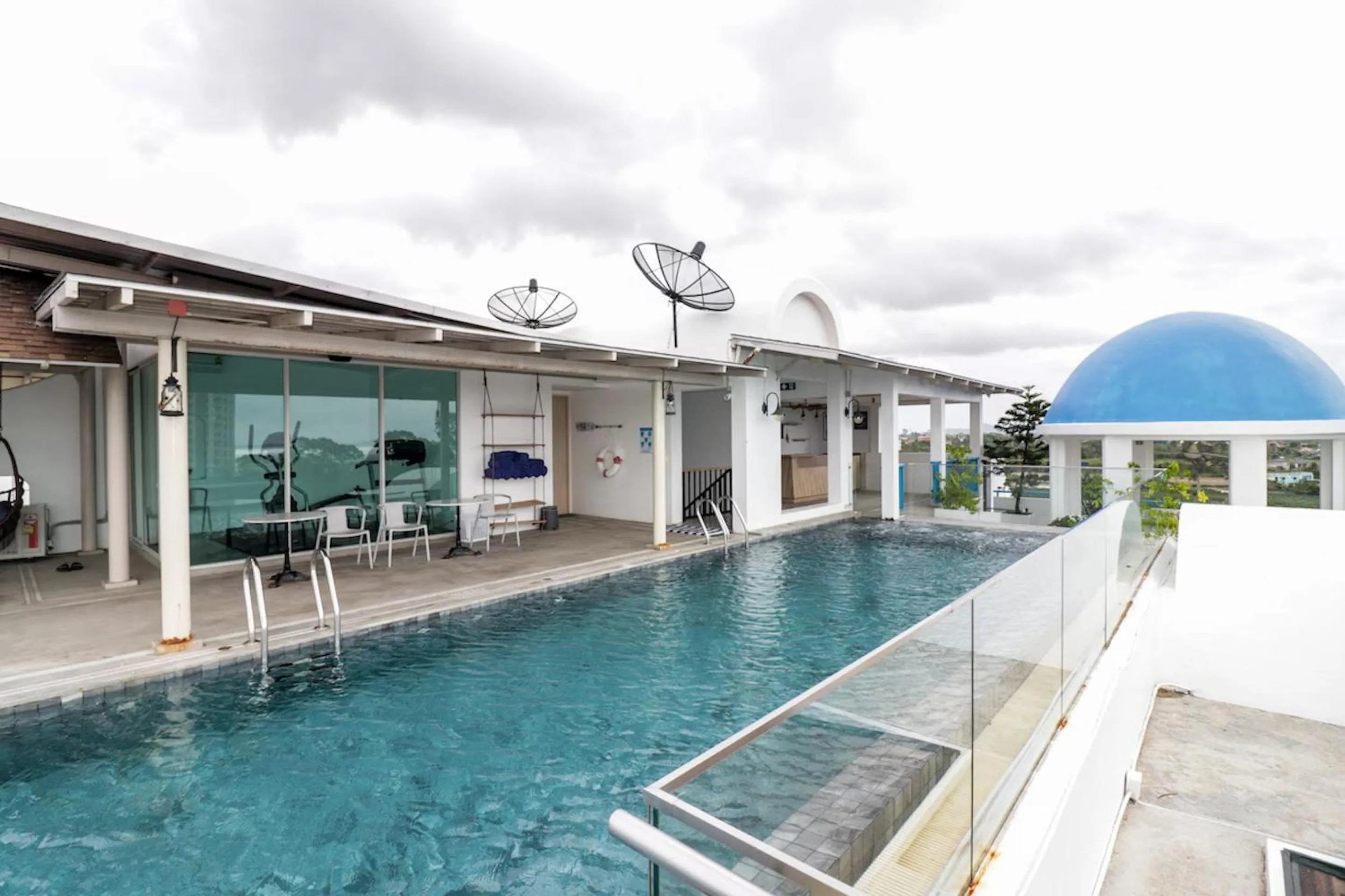 Fitness centre/facilities in Costa Village Jacuzzi Bangsaray