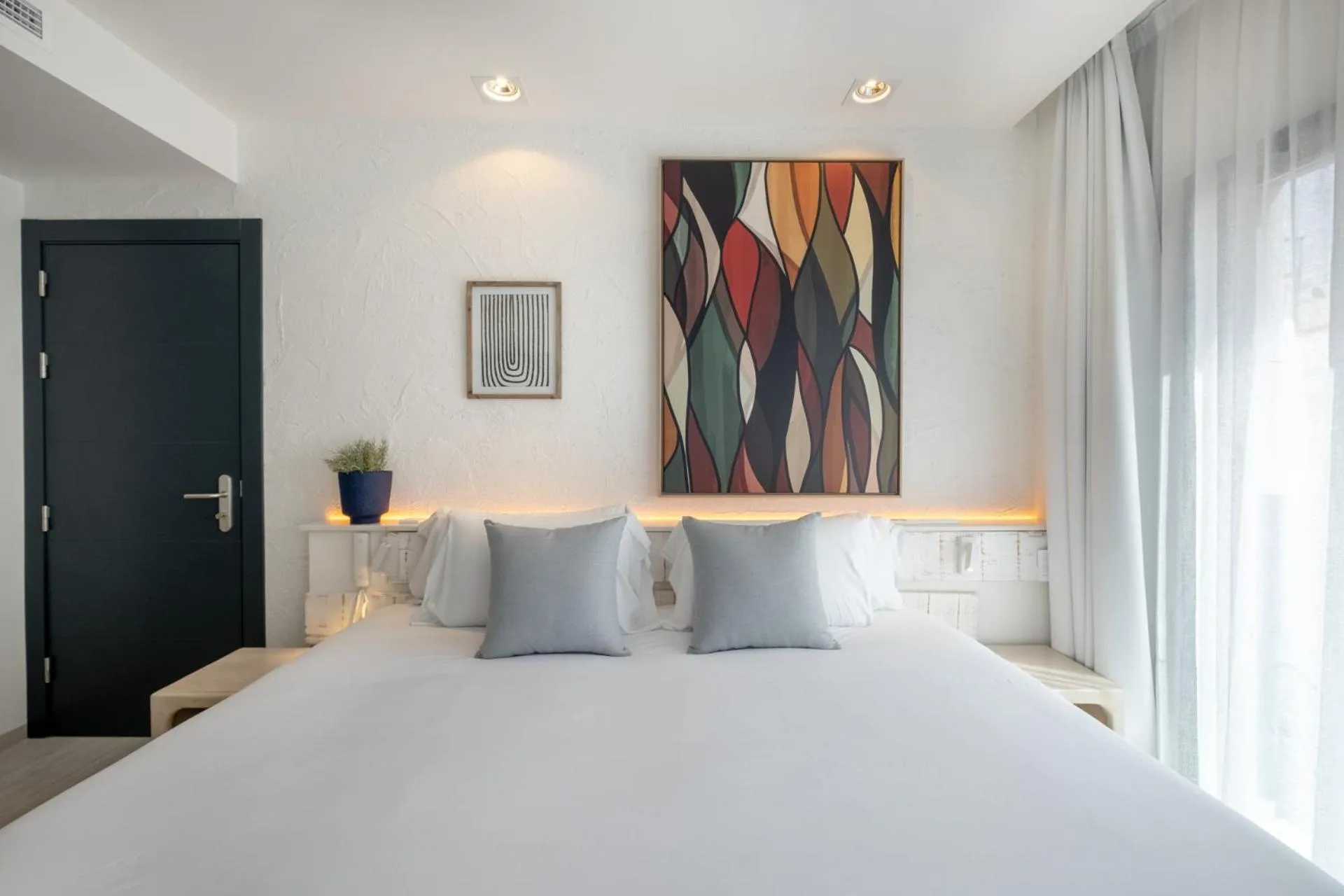 Bed in Hotel Cetina Cabo de Palos Puerto