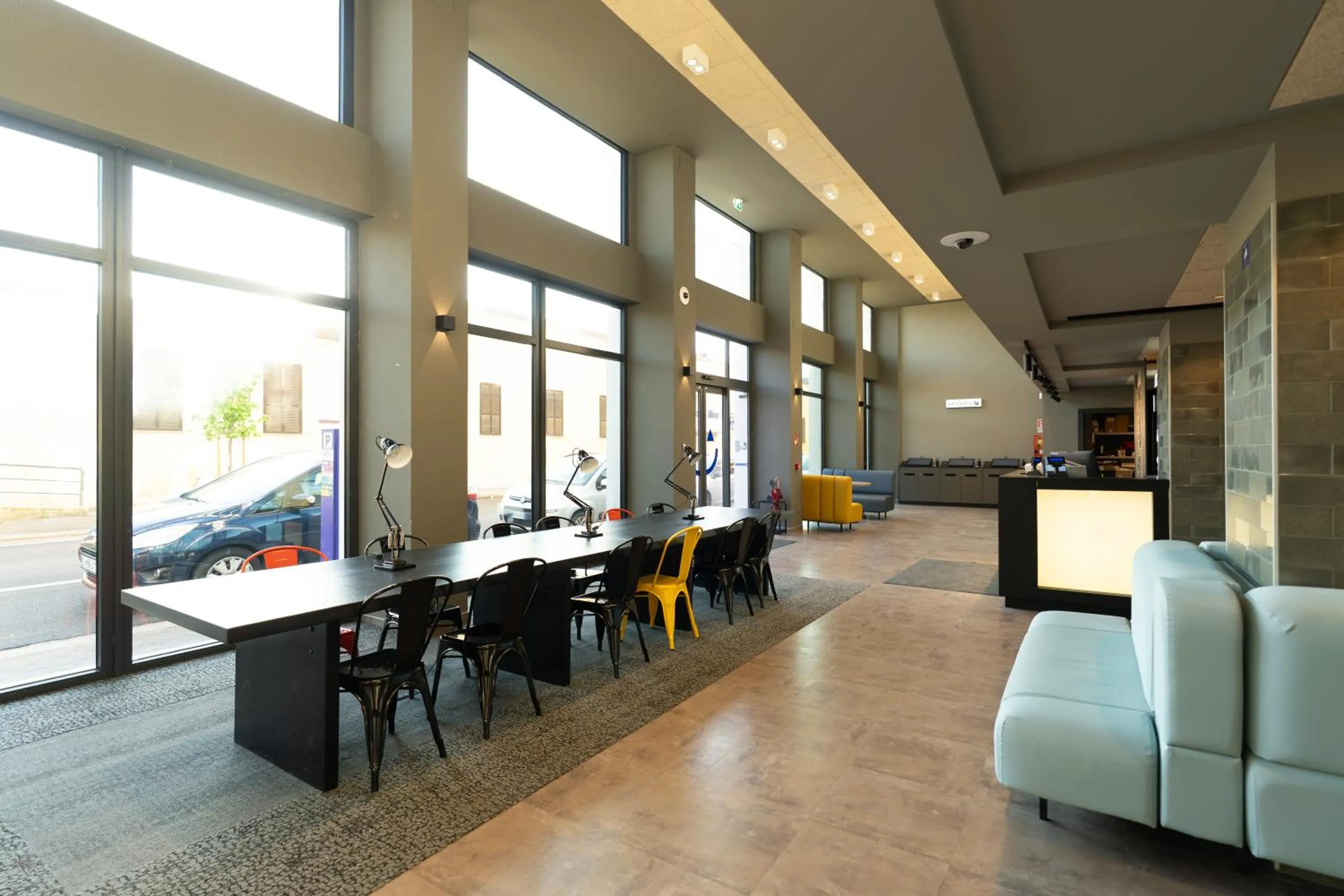 Lobby or reception in a&o Hostel Firenze Campo di Marte