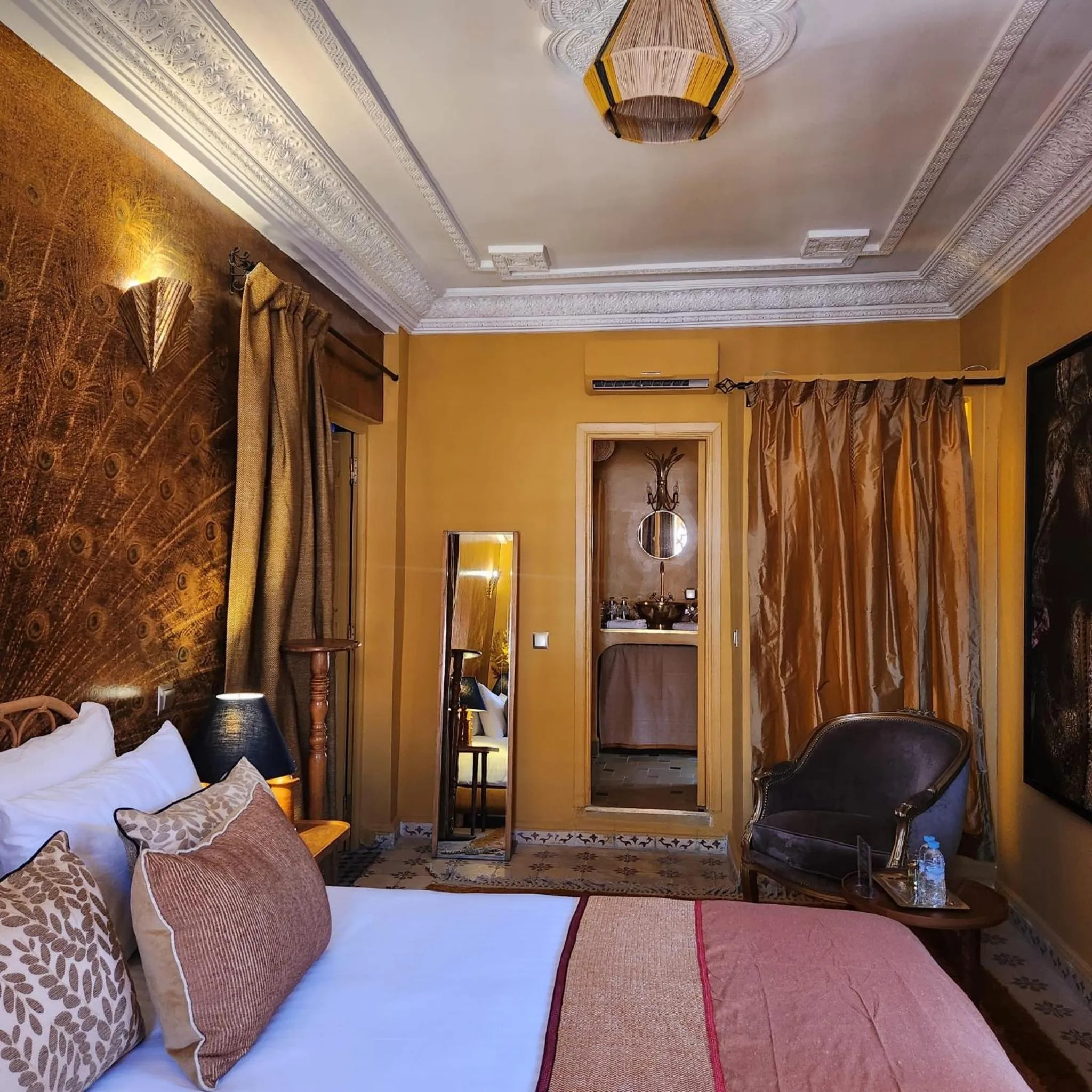 Bedroom, Bed in Riad & Spa Stella Cadente Marrakech
