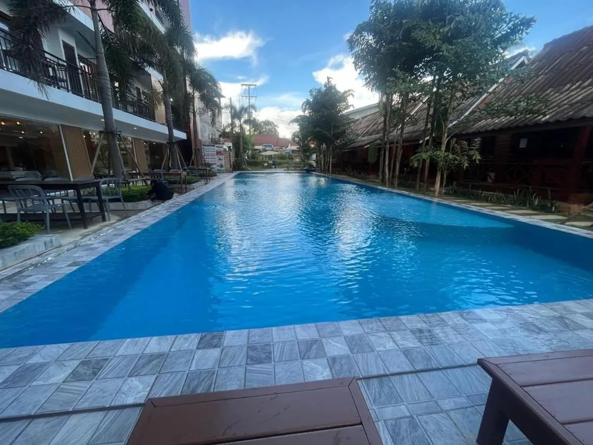 Aqua park in Remember Vangvieng Hotel