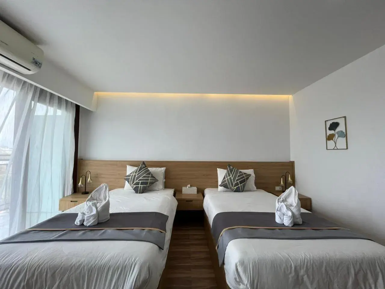 Twin Room with Mountain View in Remember Vangvieng Hotel Twin Room with Mountain View in Remember Vangvieng Hotel