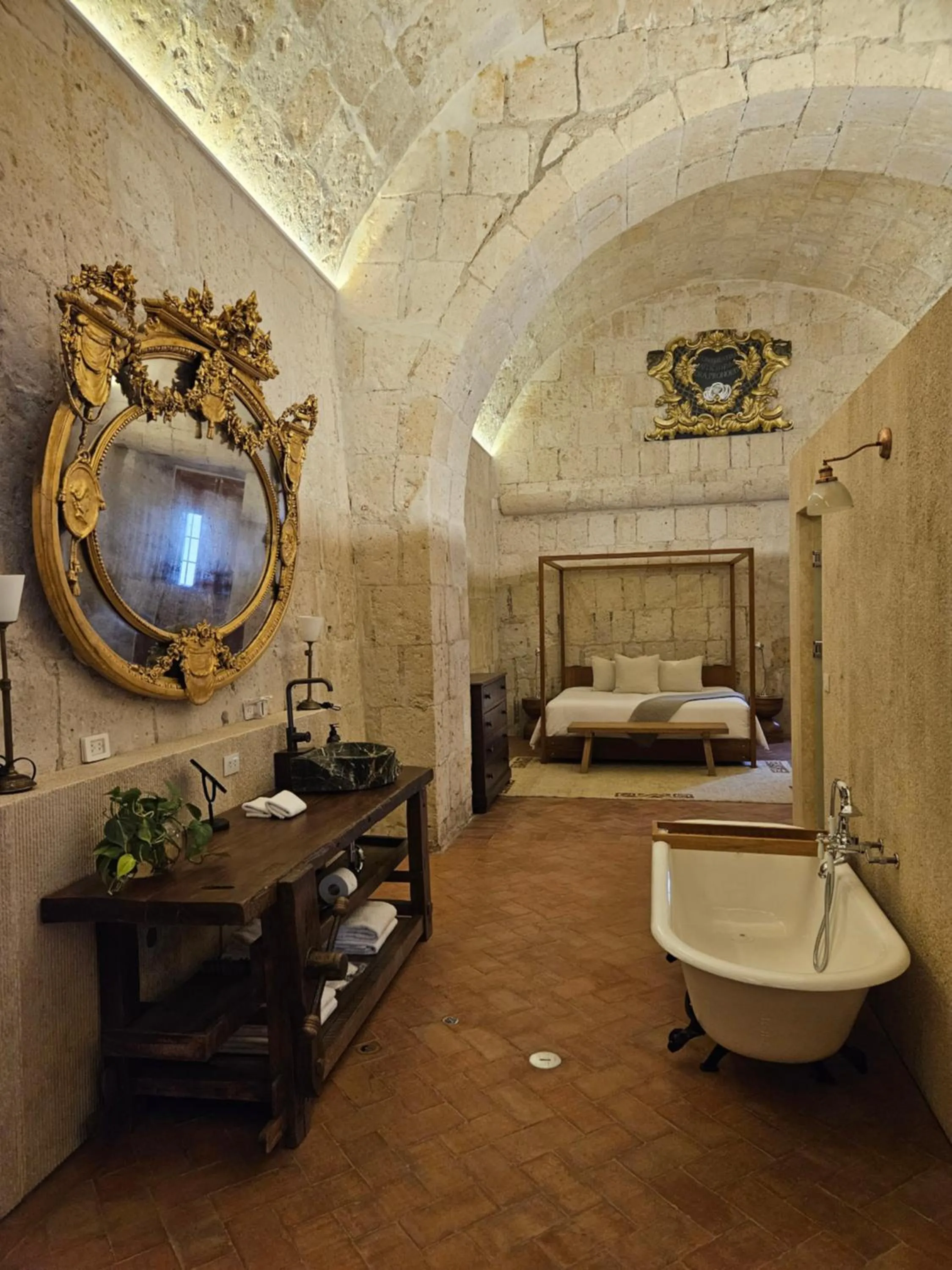 Bathroom, Bed in Palacio Guaqui by Ananay Hotels