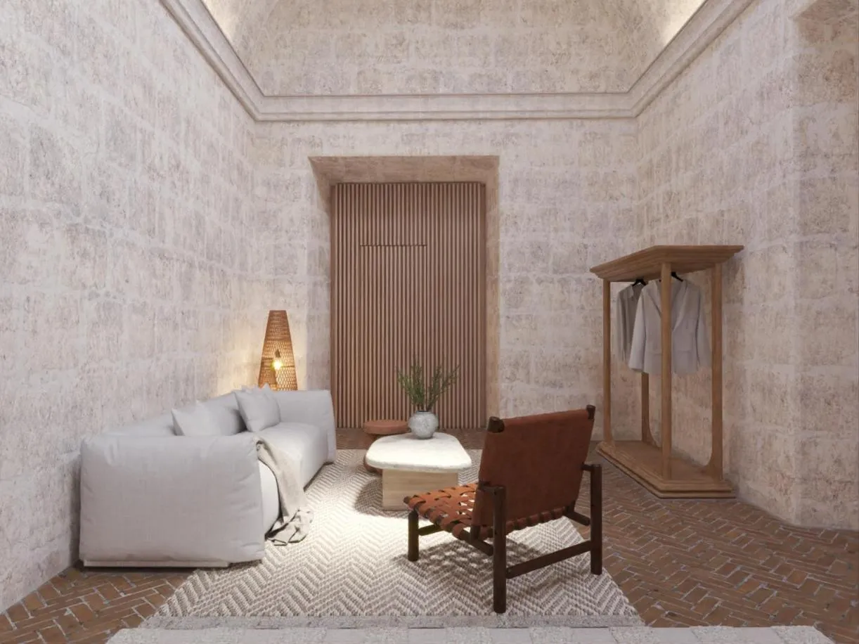 Seating area in Palacio Guaqui by Ananay Hotels