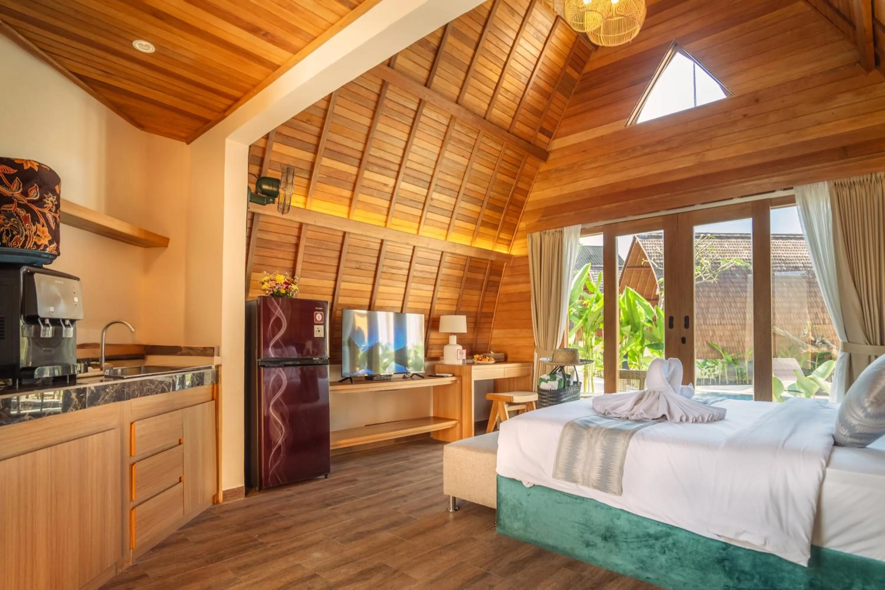 Bed in Abian Klumpu Villa & Spa Sanur Bali