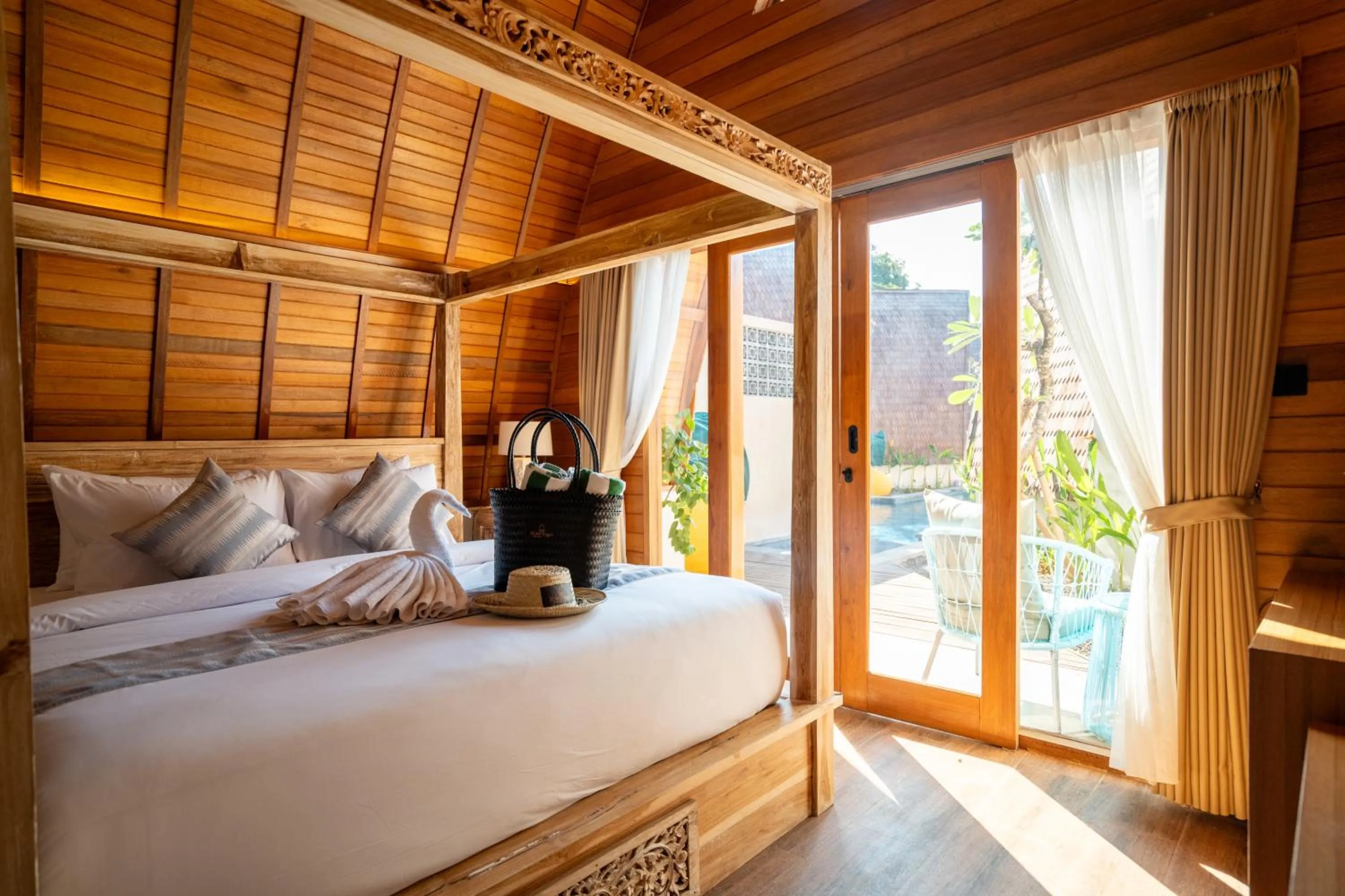 Bed in Abian Klumpu Villa & Spa Sanur Bali