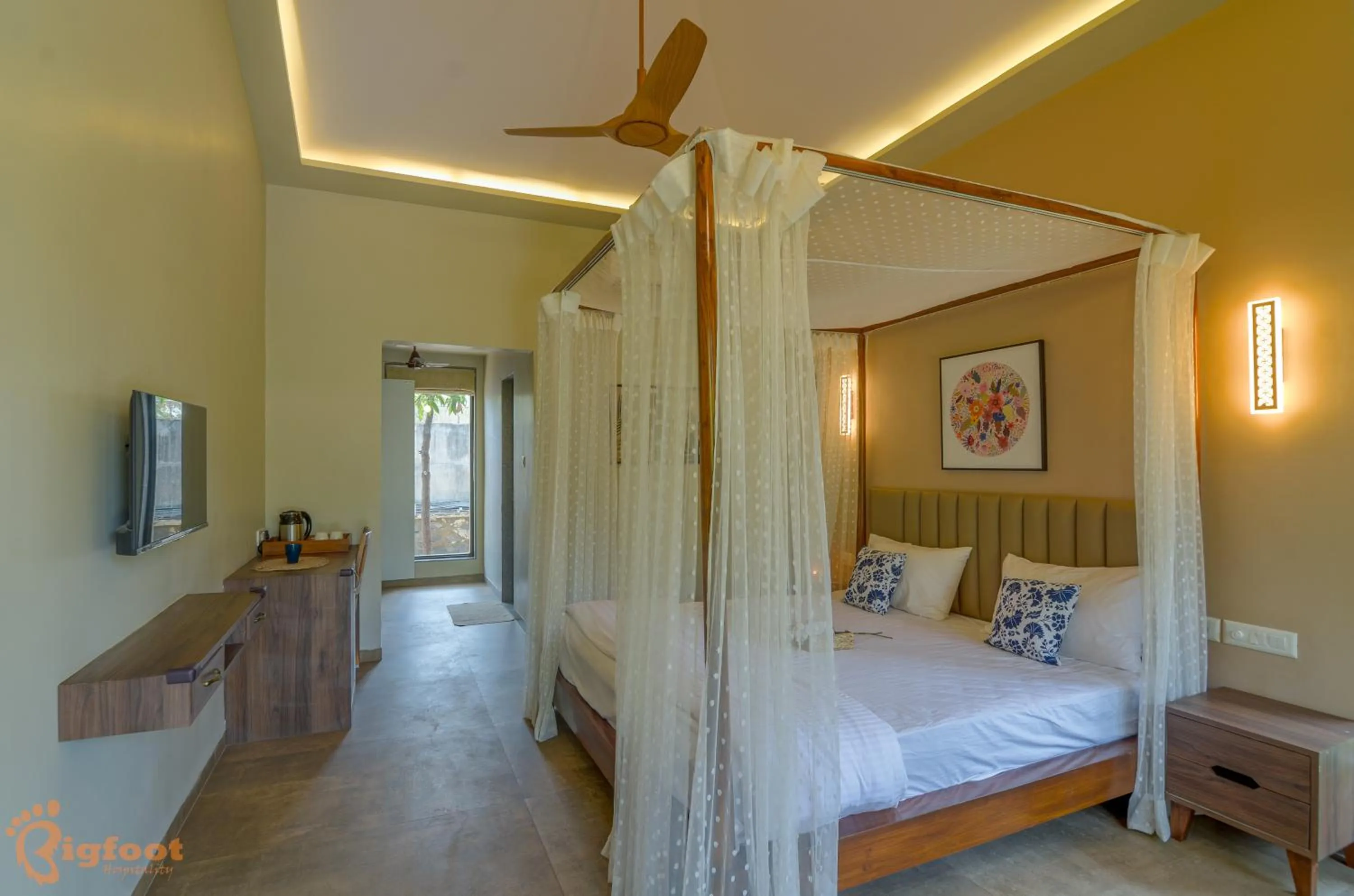 Bed in Jomo Resort