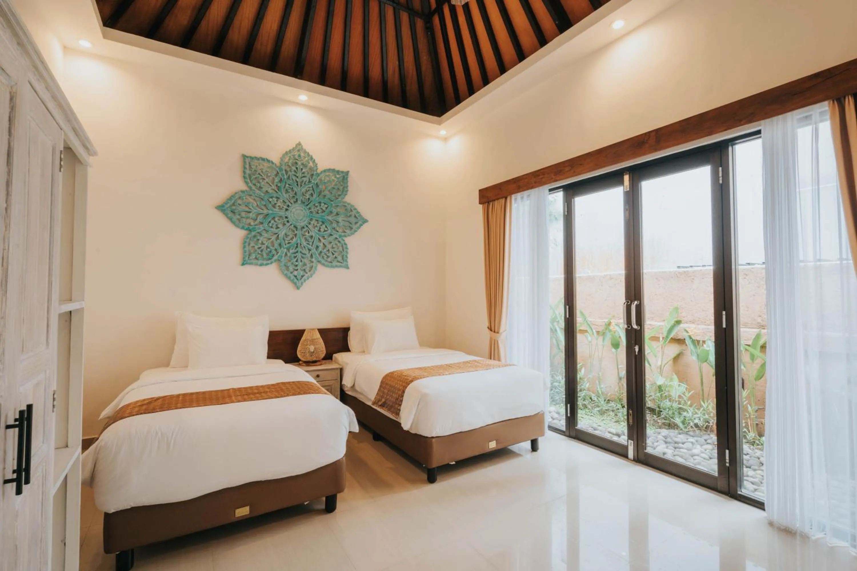 Bed in Alam Penari Resort Ubud