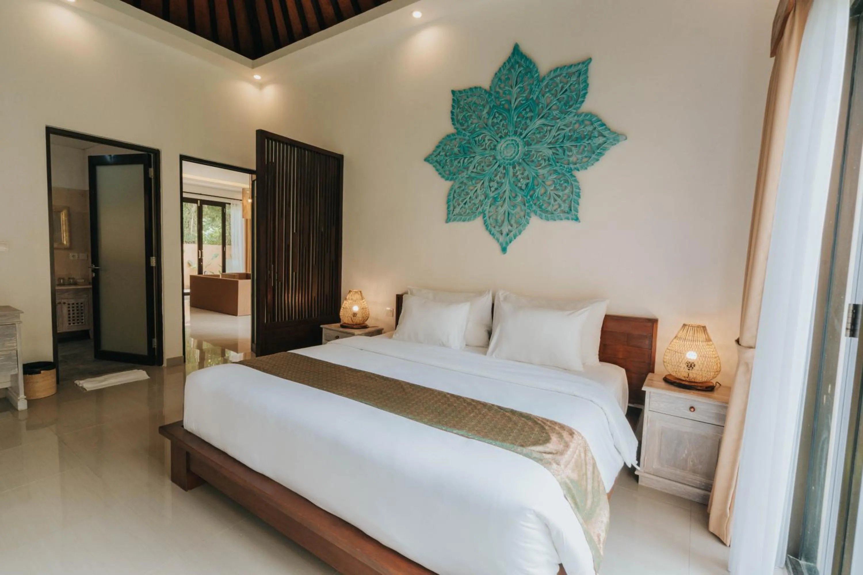 Bed in Alam Penari Resort Ubud