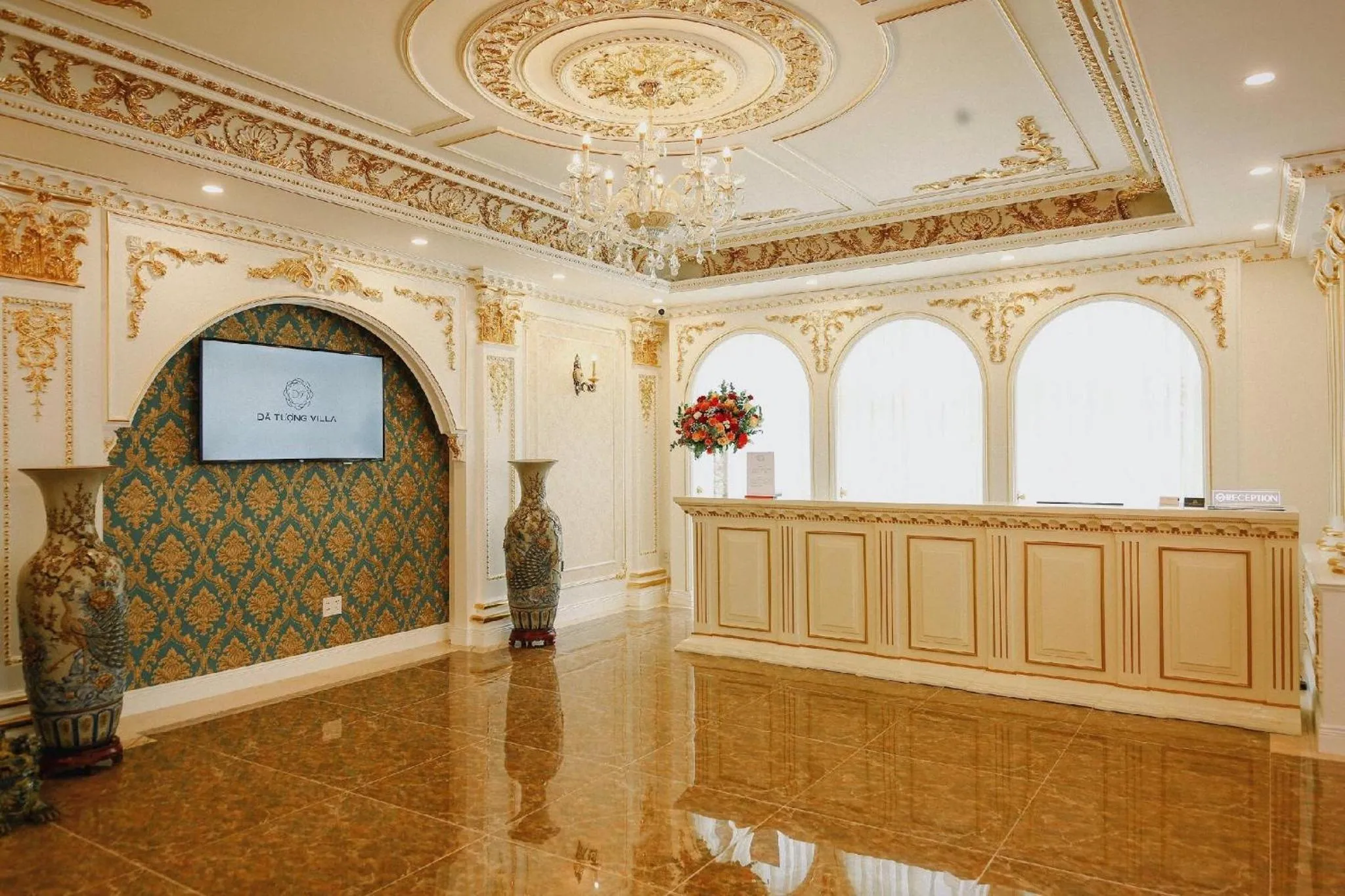 Lobby or reception in Da Tuong Luxury Villa Hotel