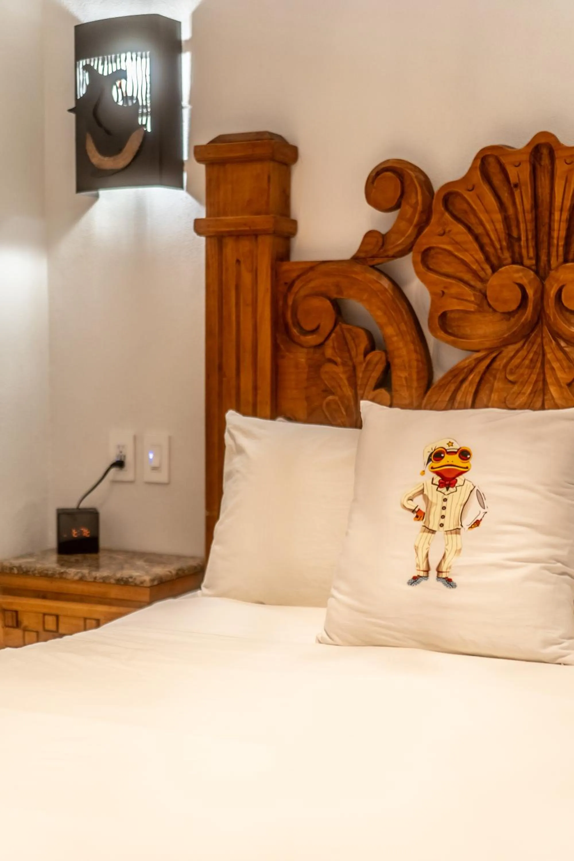 Bed in 5 Frogs Hotel Bucerias