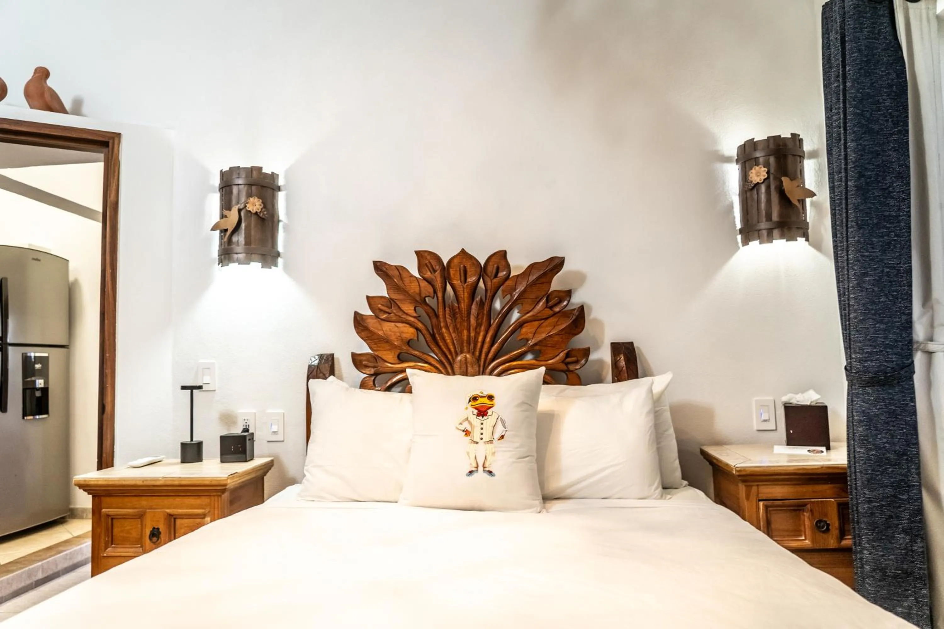 Bed in 5 Frogs Hotel Bucerias