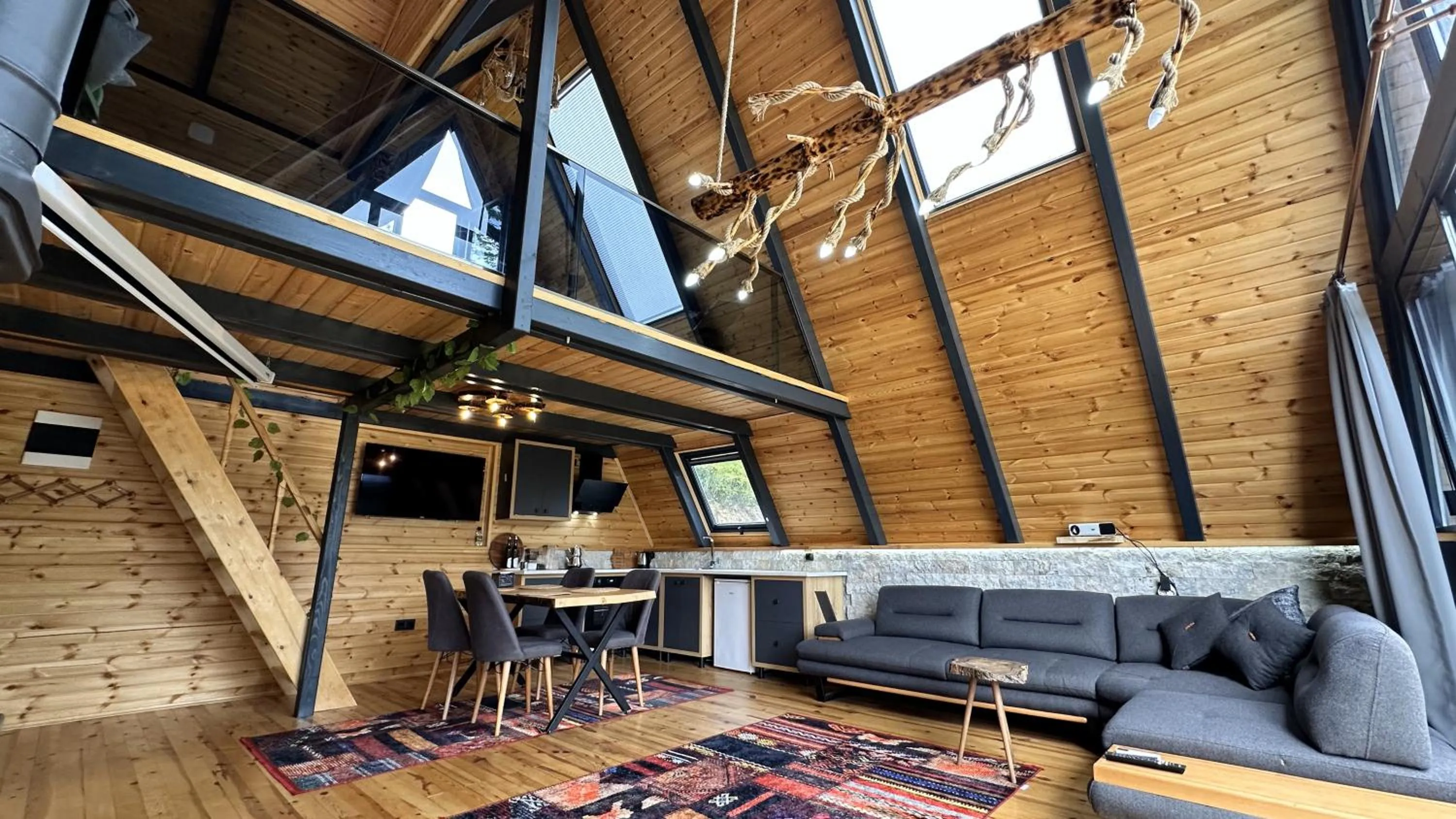 Living room in paradise valley bungalow