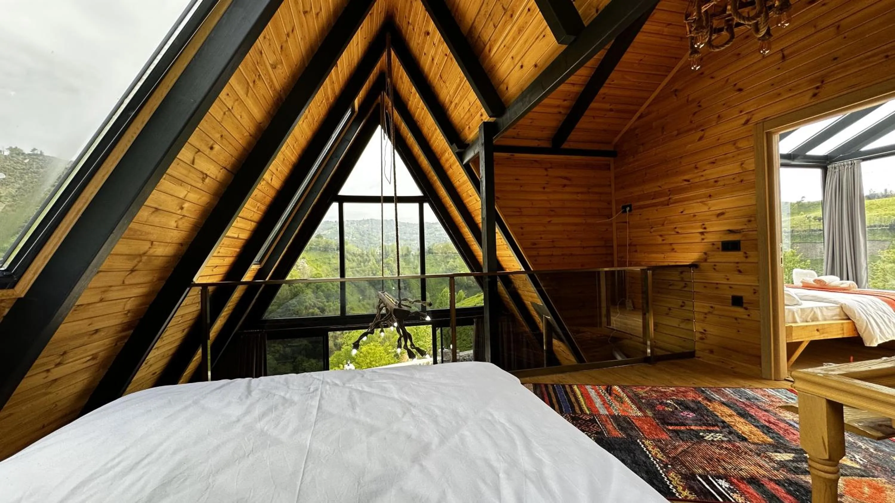 Bed in paradise valley bungalow