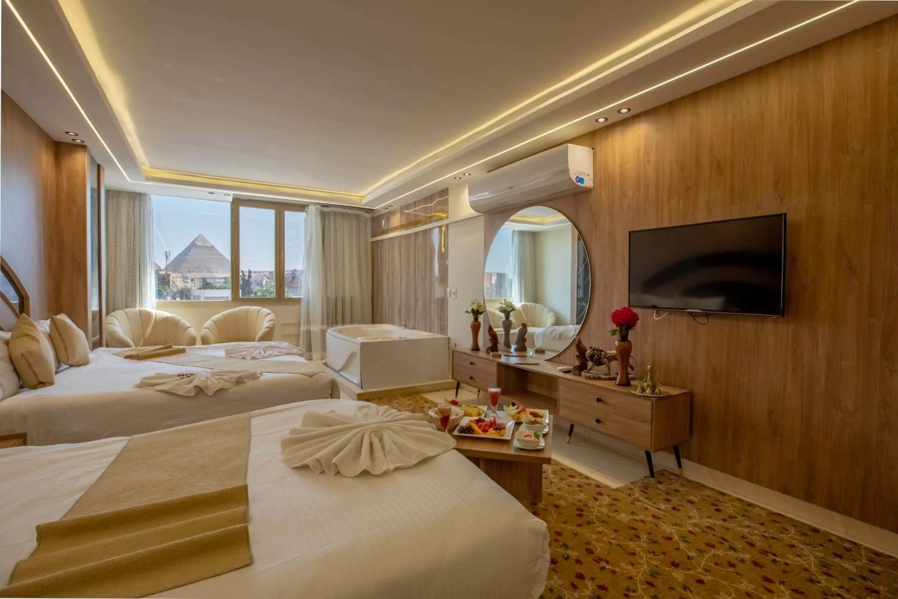 Photo of the whole room, Bed in The Muse Pyramids INN