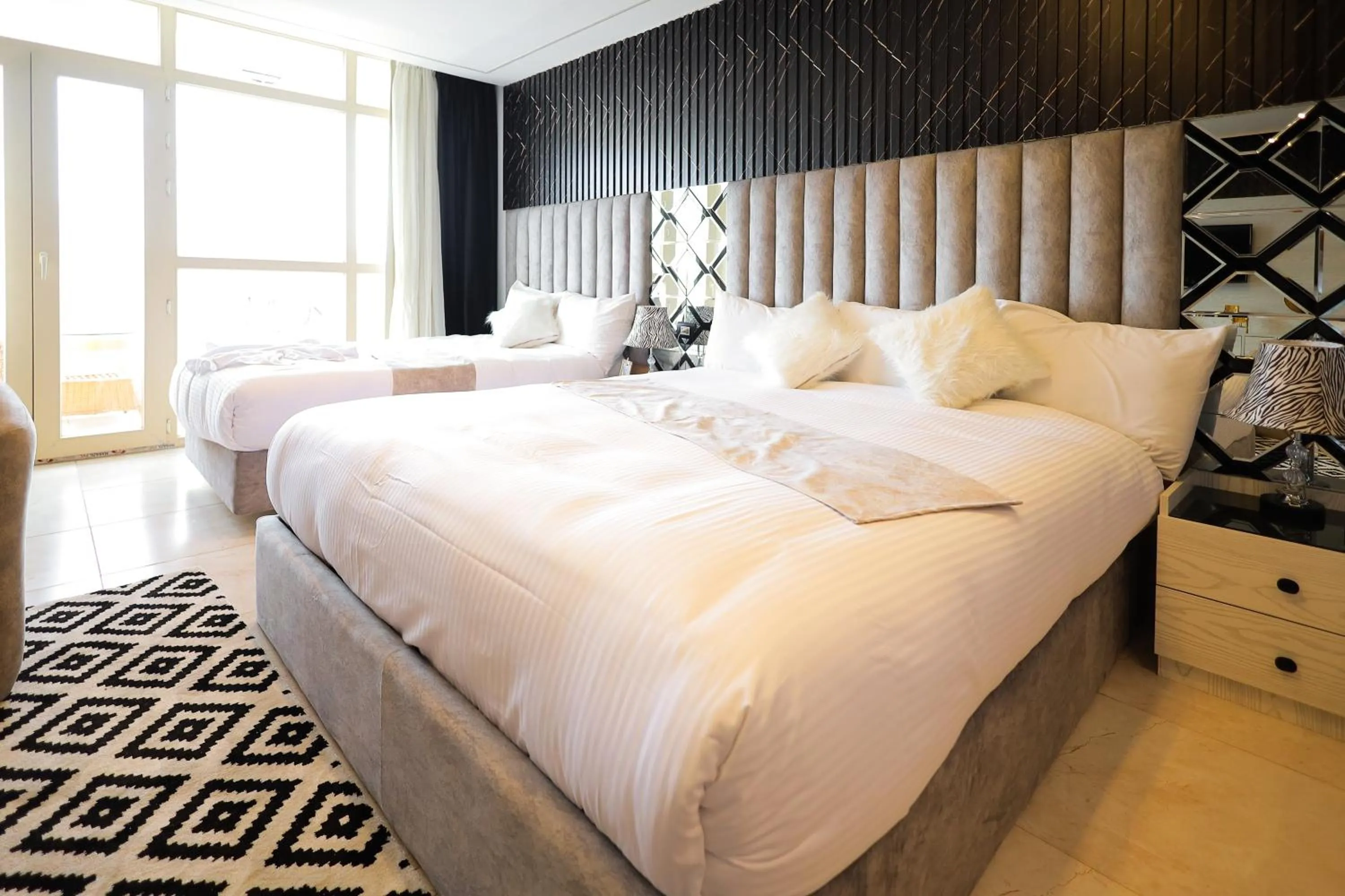 Bedroom, Bed in The Muse Pyramids INN