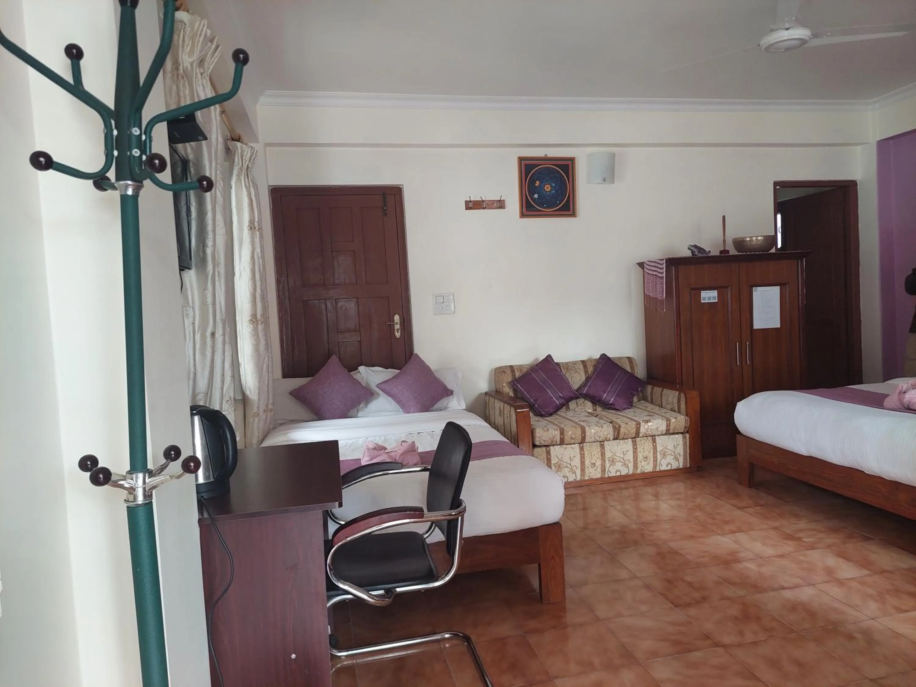 Bed in Blue Planet Lodge & Restaurant