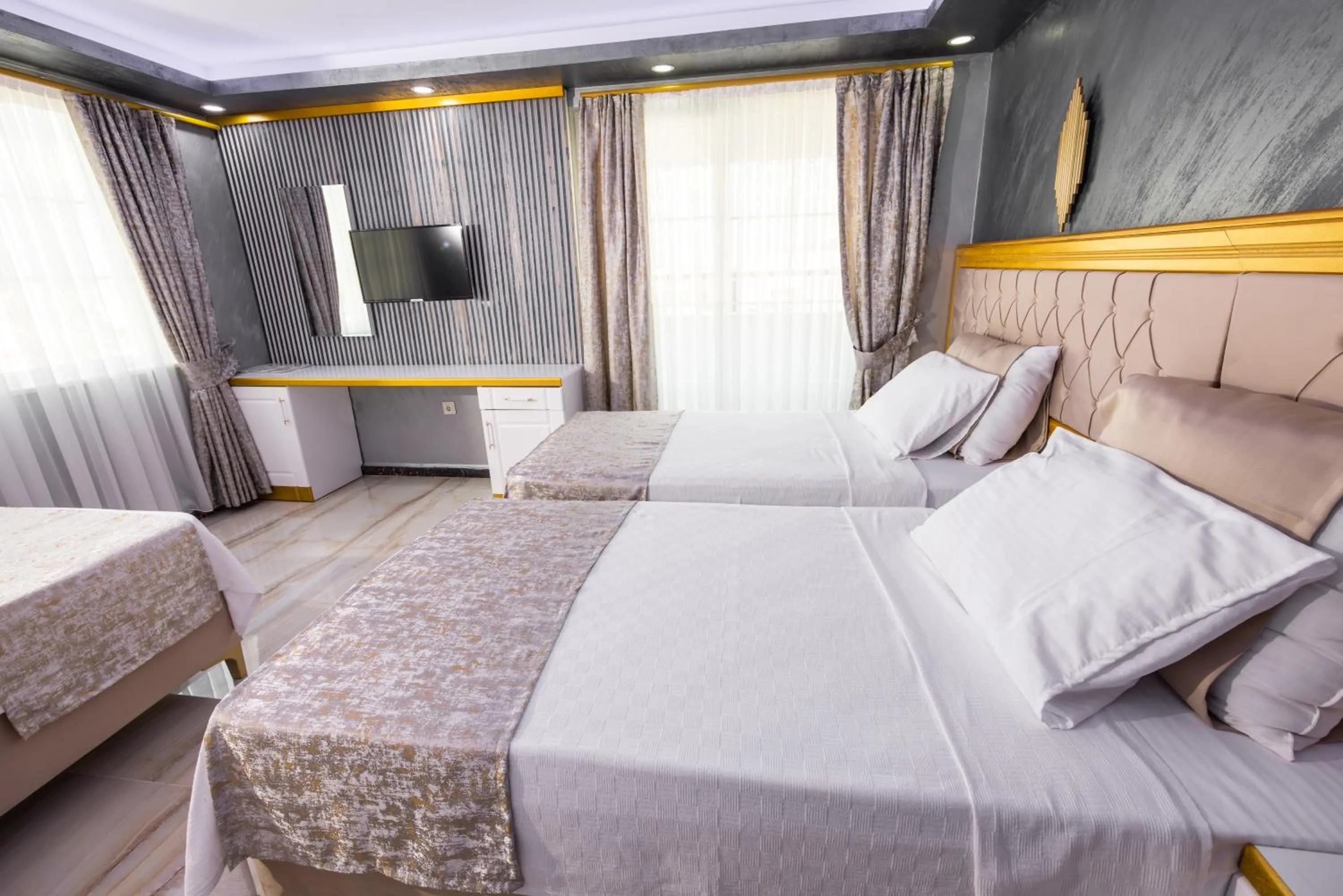 Bed in Cihan Bey Otel Belek