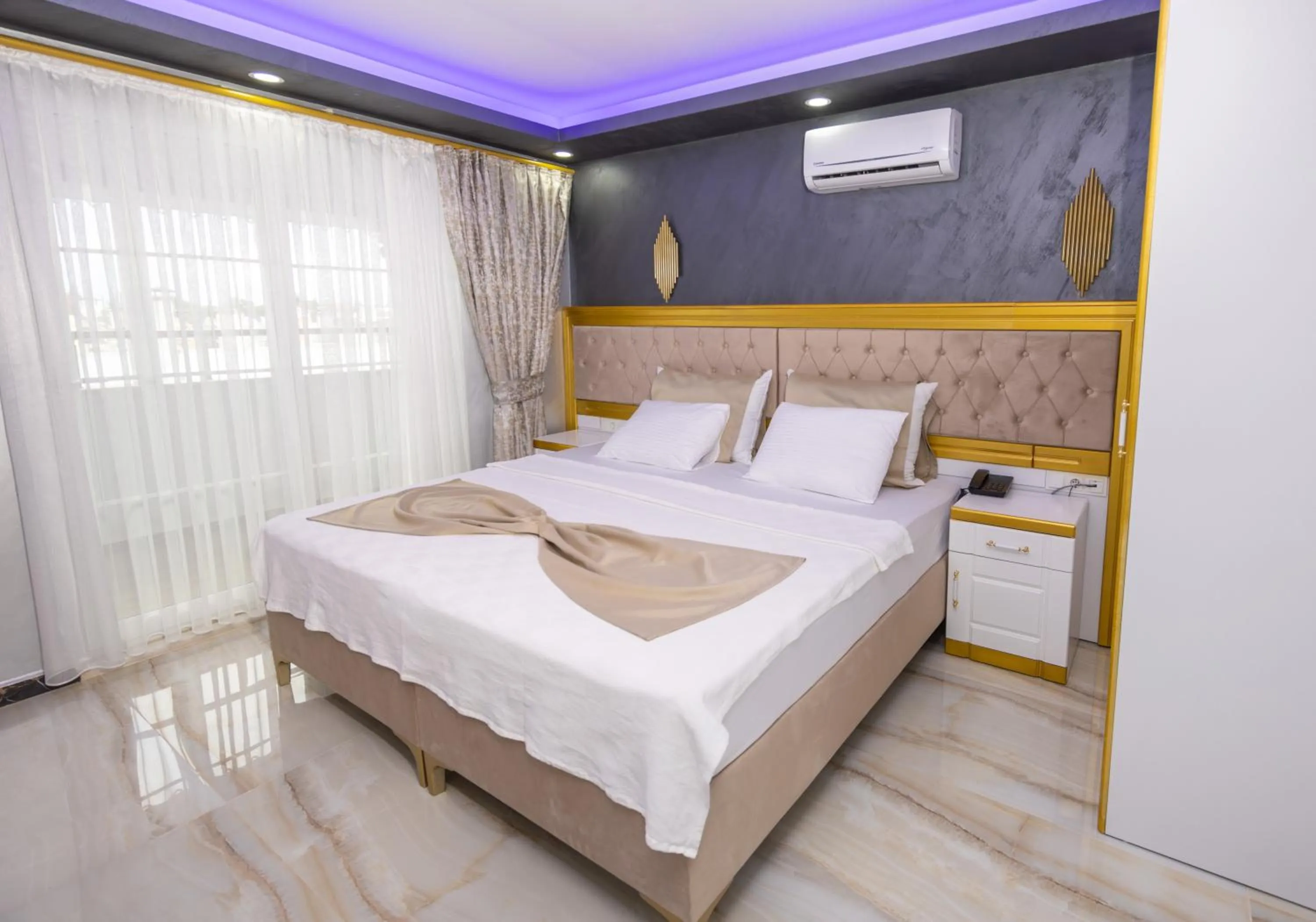 Bed in Cihan Bey Otel Belek