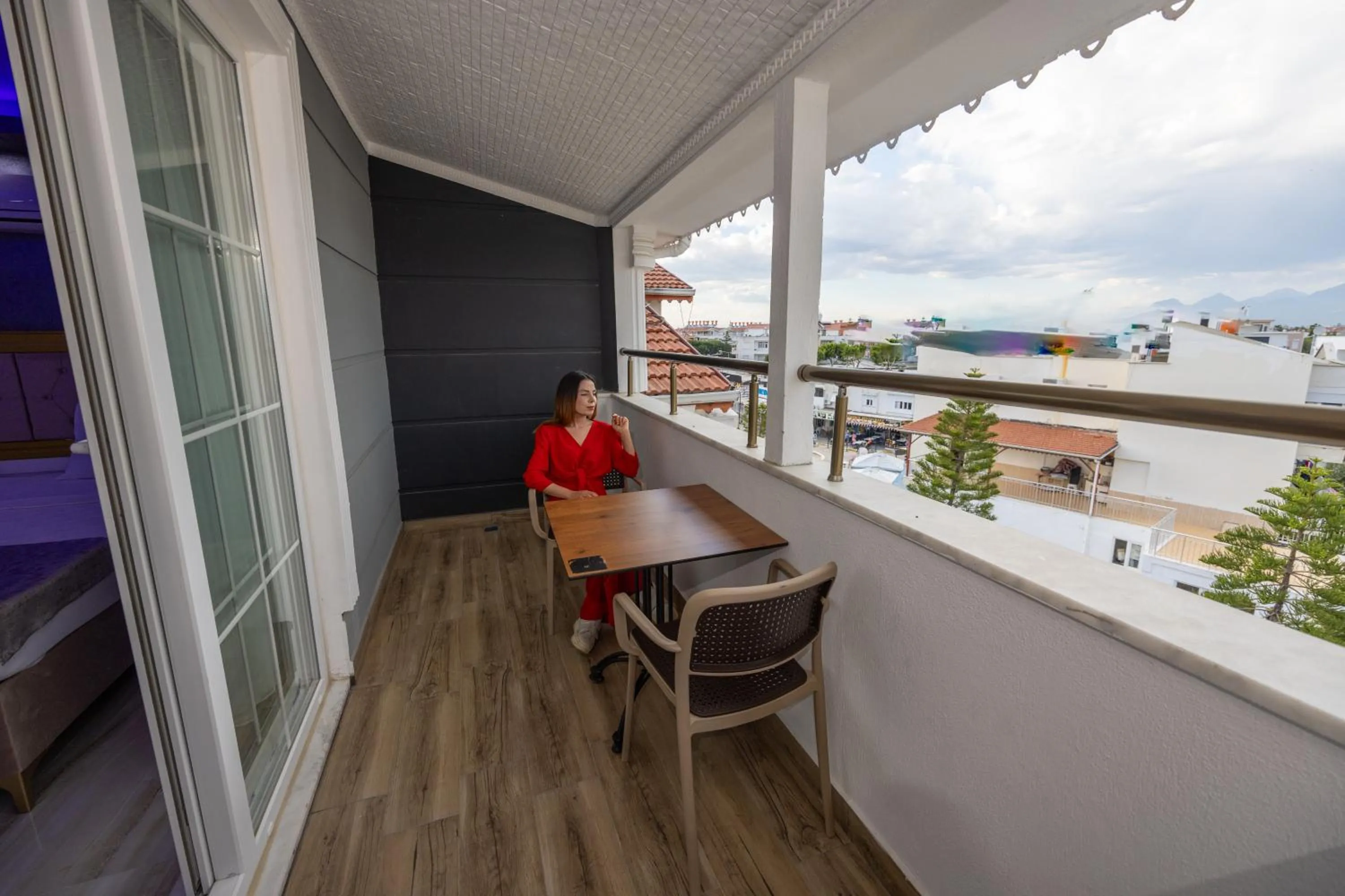 Balcony/Terrace in Cihan Bey Otel Belek